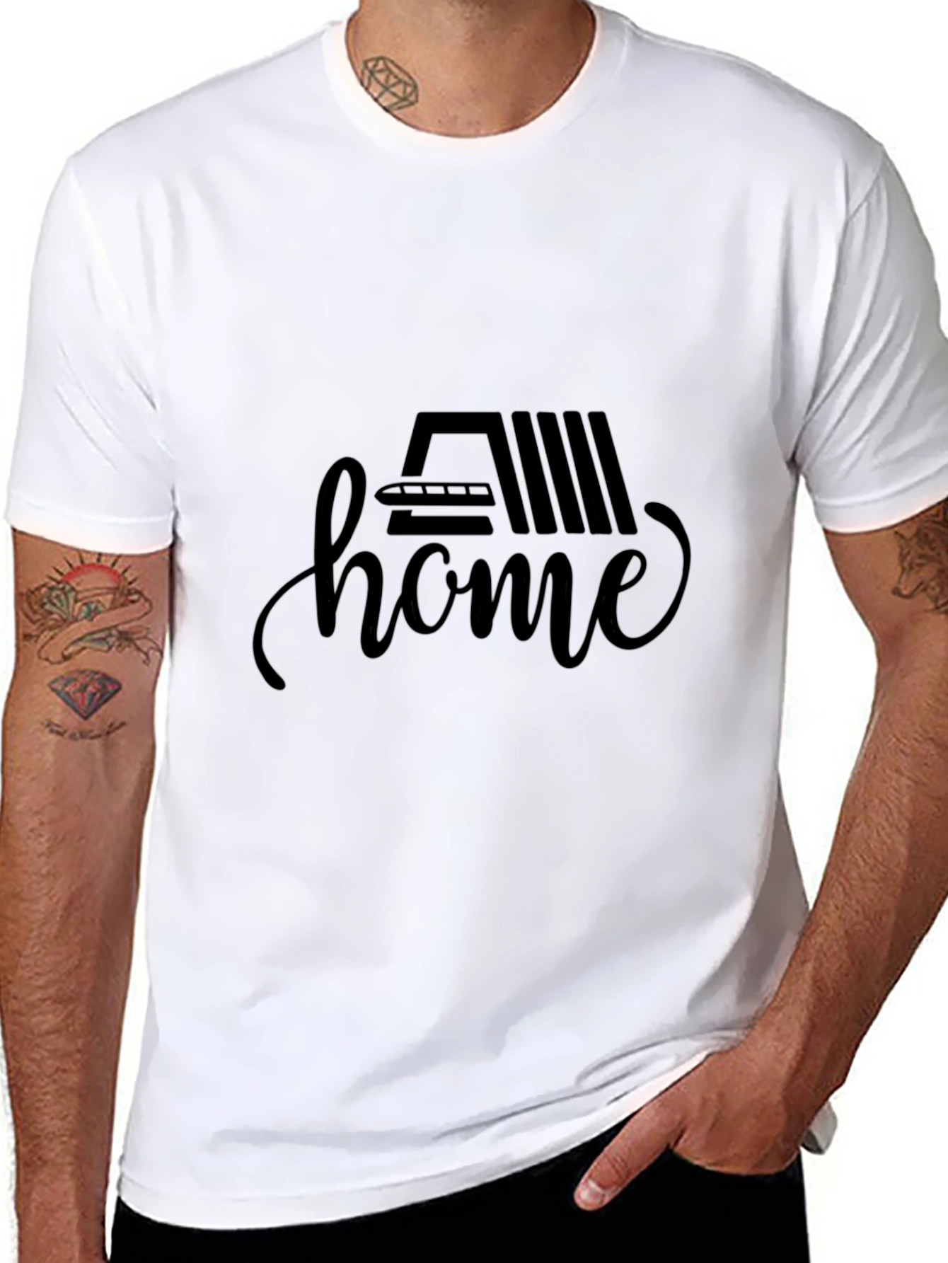 Home Train Black T-Shirt