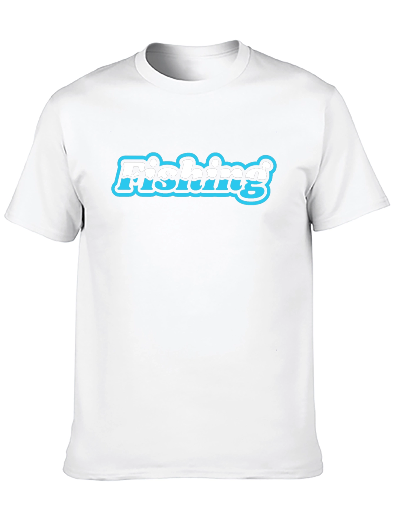 Fishing Graphic Print Mens Black T-Shirt