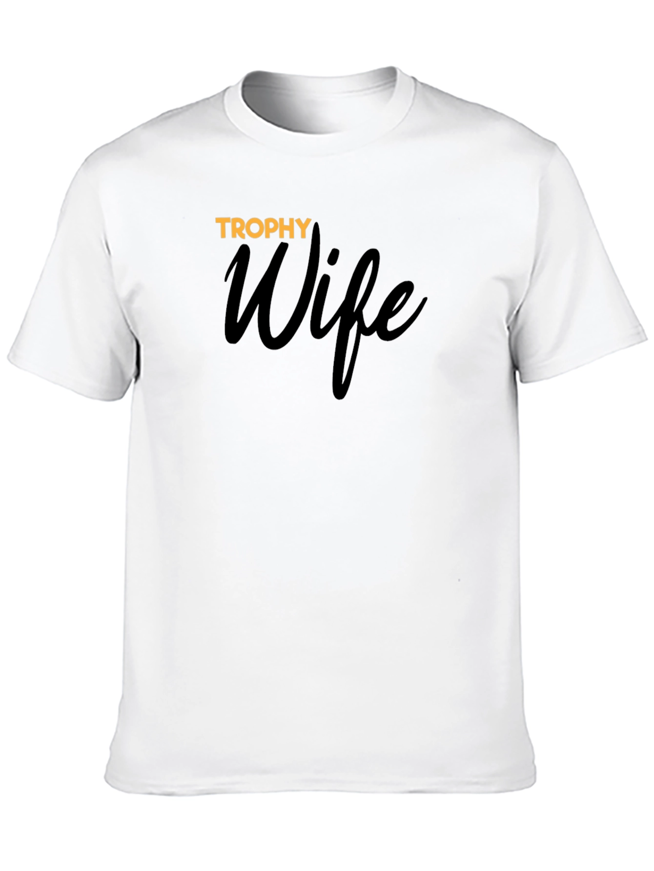 Trophy Wife Graphic T-Shirt - Black Cotton Tee