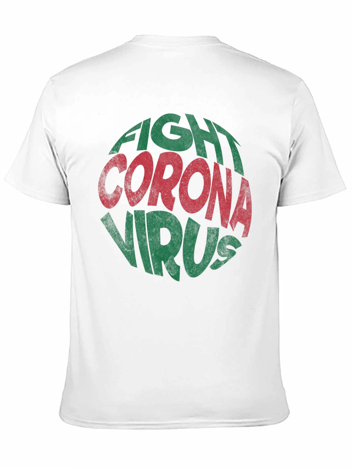 Fight Corona Virus Graphic Print T-Shirt