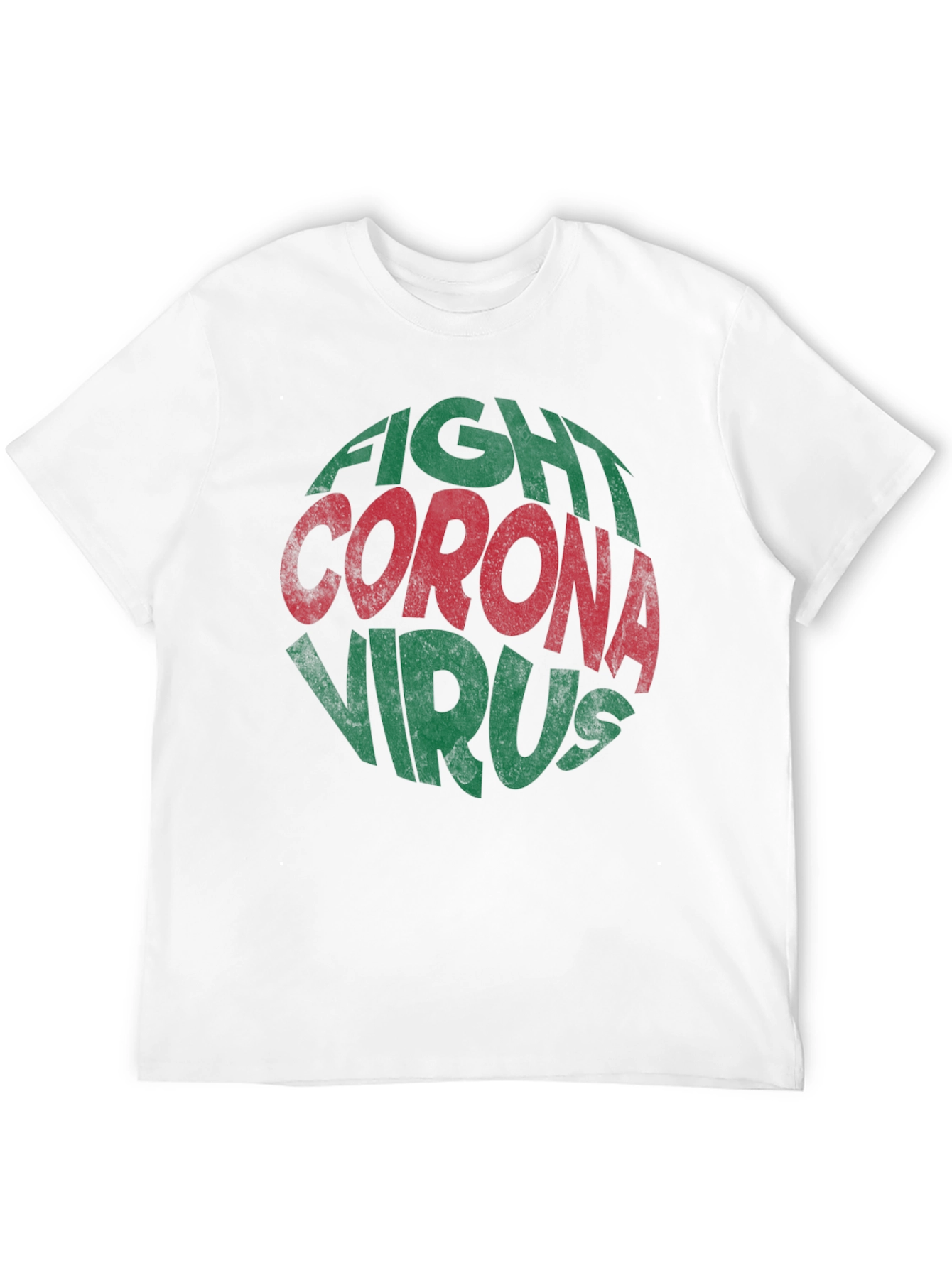 Fight Corona Virus Graphic Print T-Shirt