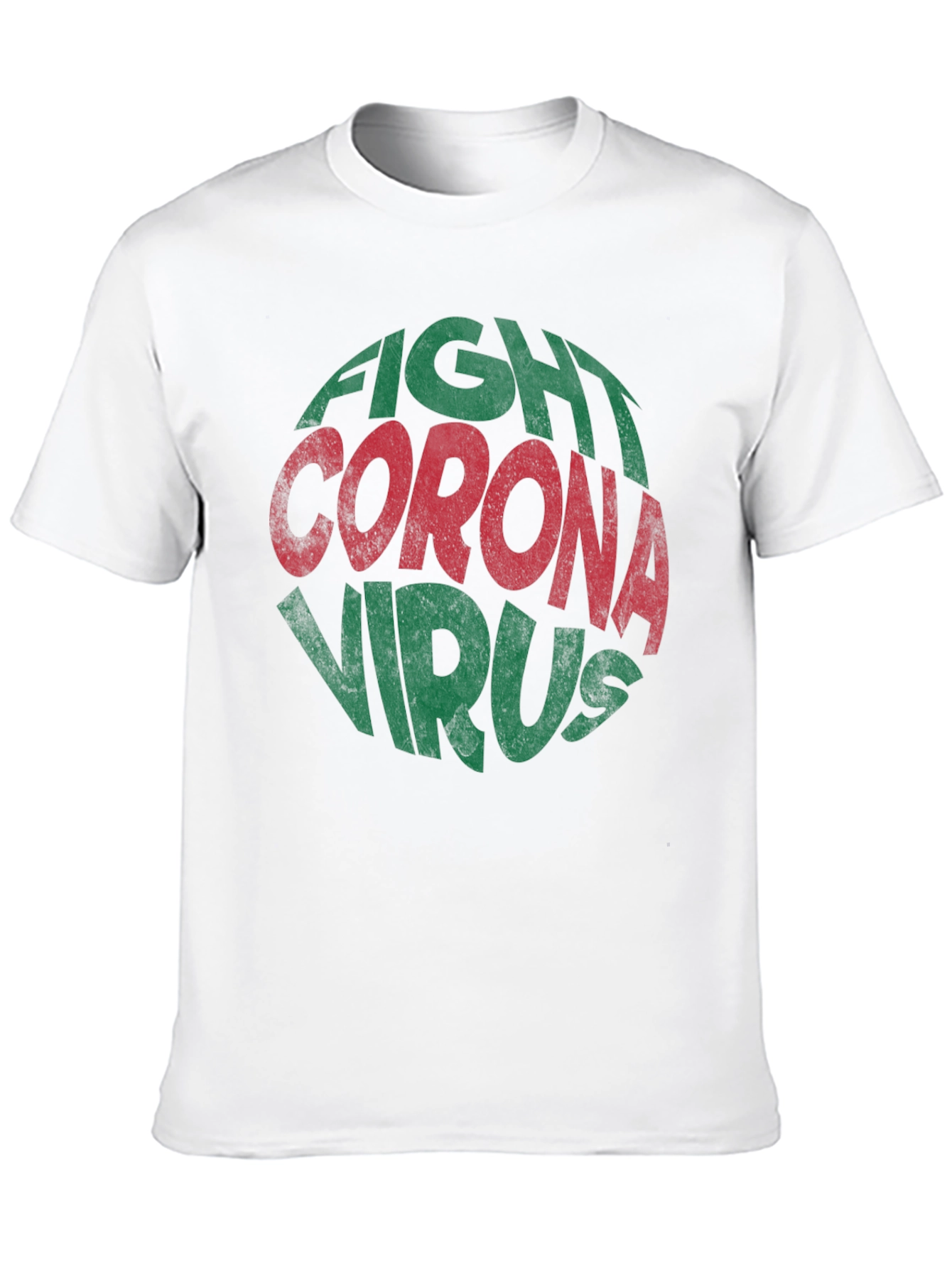 Fight Corona Virus Graphic Print T-Shirt