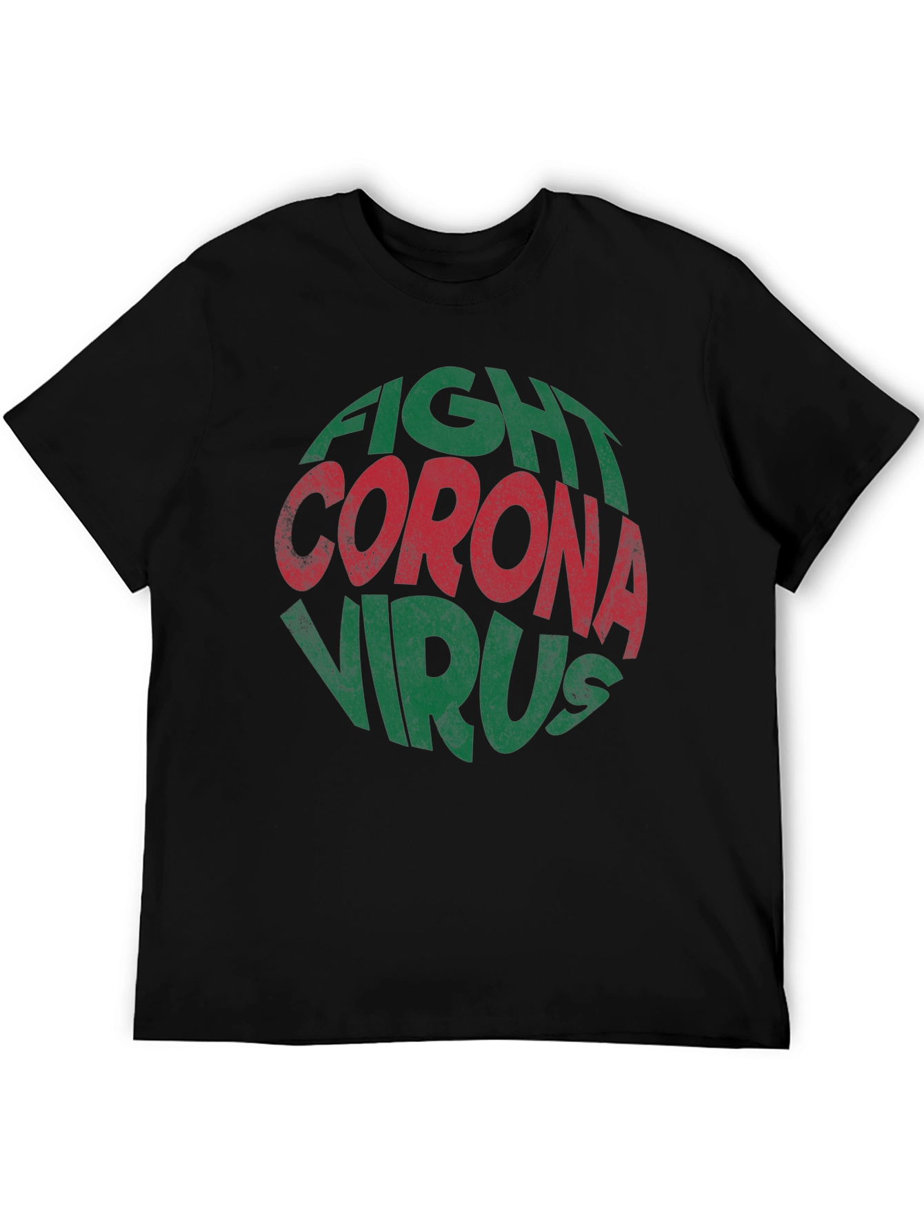 Fight Corona Virus Graphic Print T-Shirt