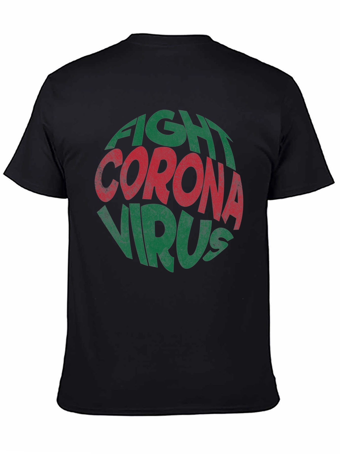 Fight Corona Virus Graphic Print T-Shirt