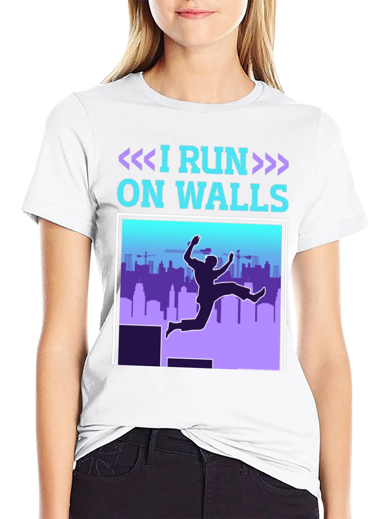I Run On Walls T-Shirt - Parkour Athlete Apparel