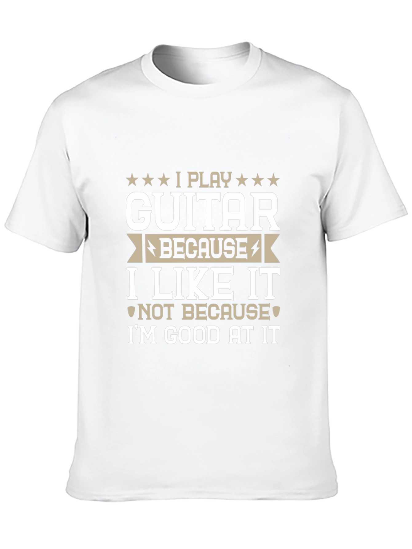 Funny Guitar Player Black T-Shirt