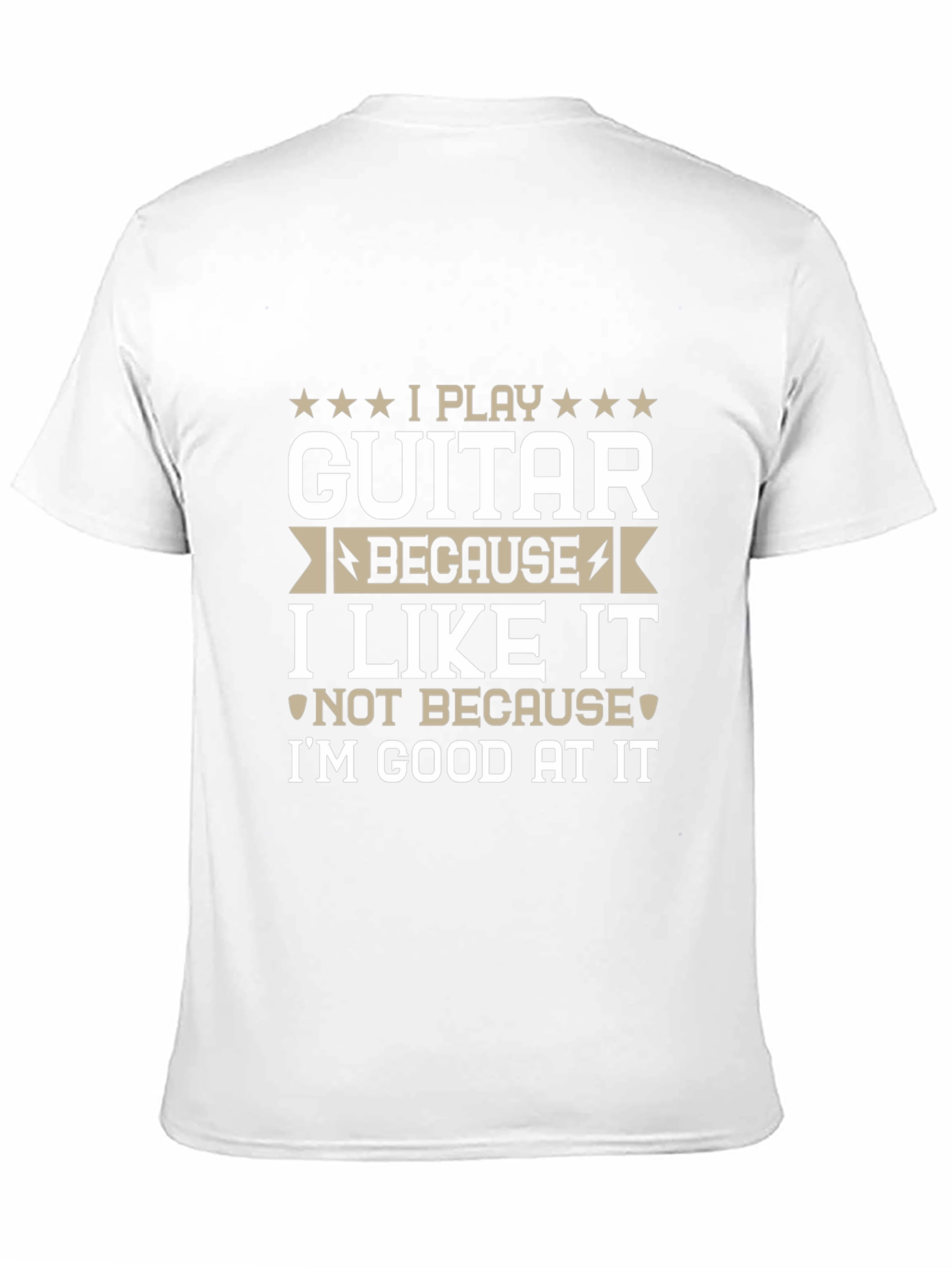 Funny Guitar Player Black T-Shirt