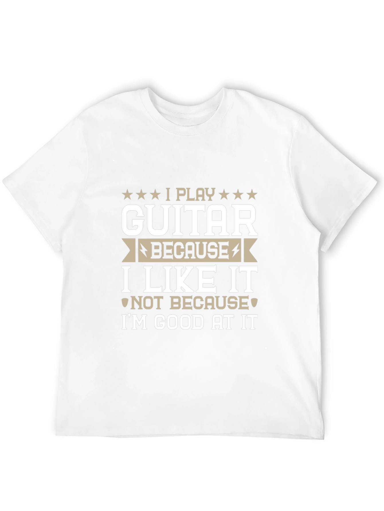Funny Guitar Player Black T-Shirt
