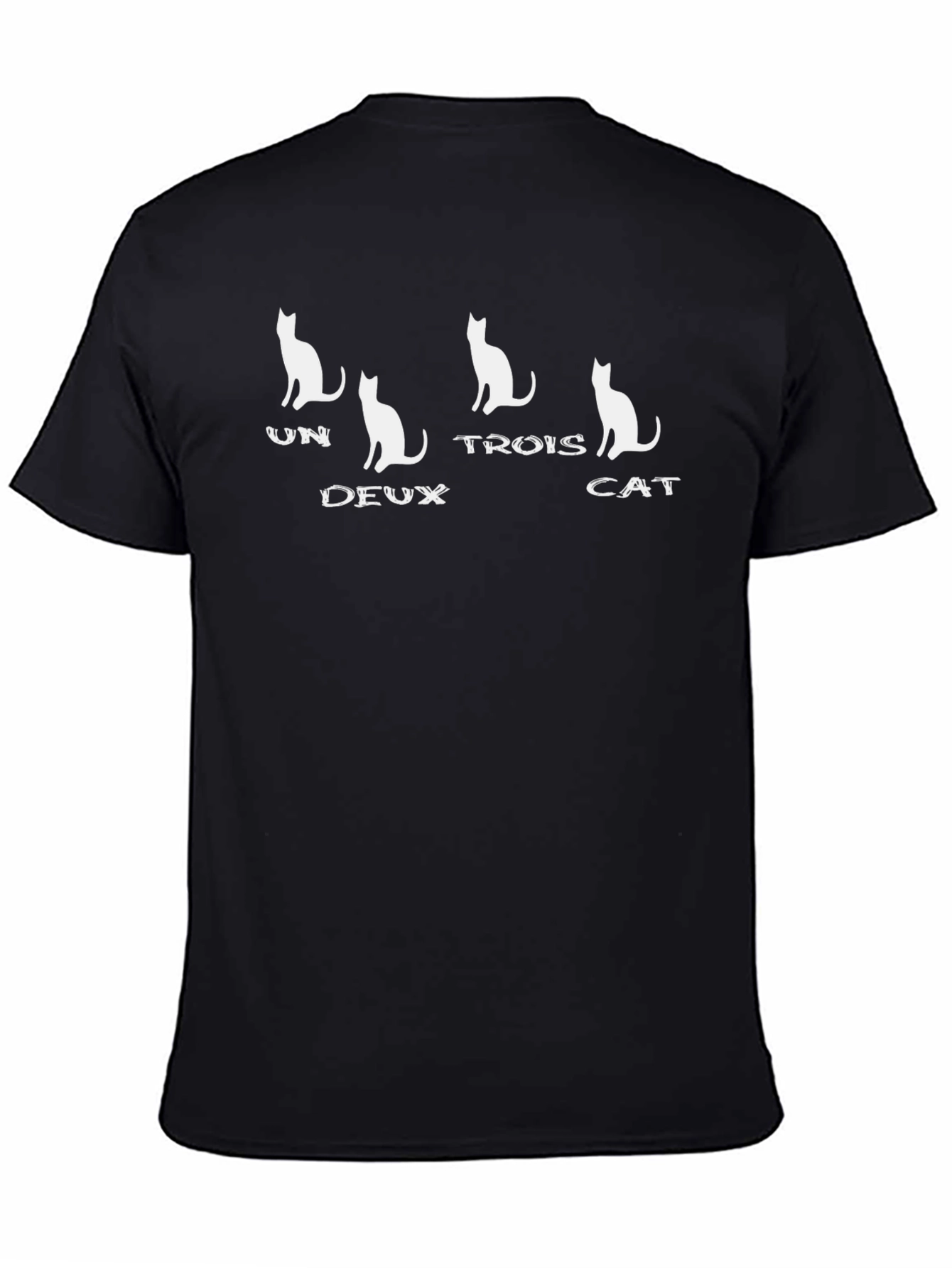 Cat Graphic T-Shirt: Un Deux Trois Cat!