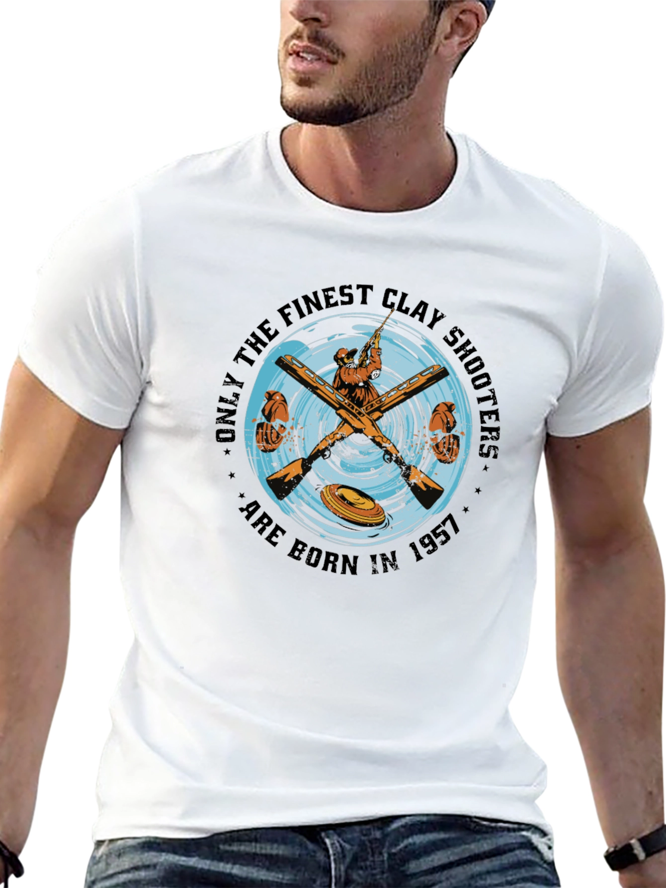 Finest Clay Shooters Born in 1957 T-Shirt