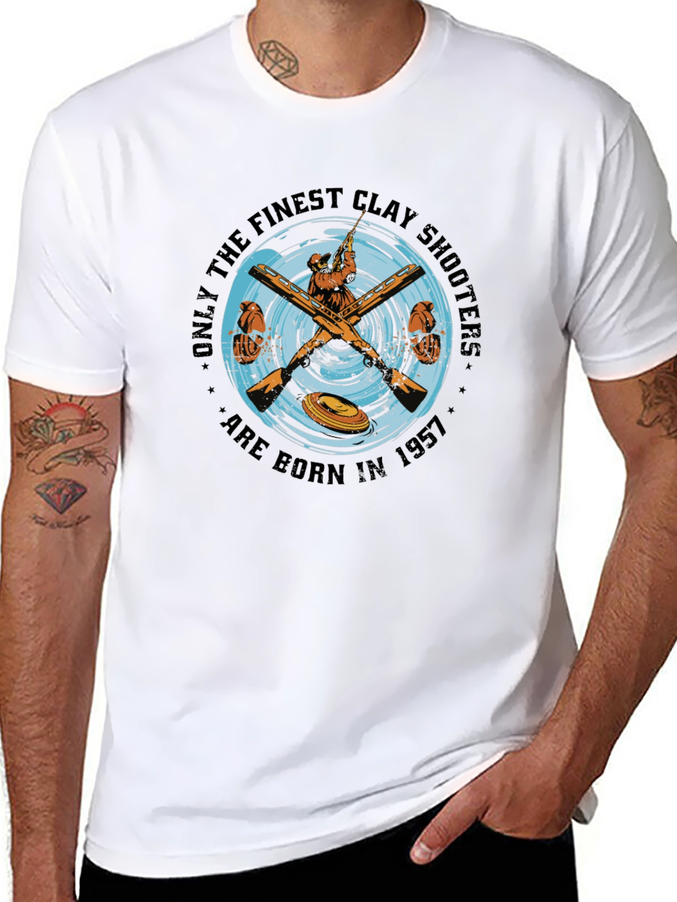 Finest Clay Shooters Born in 1957 T-Shirt