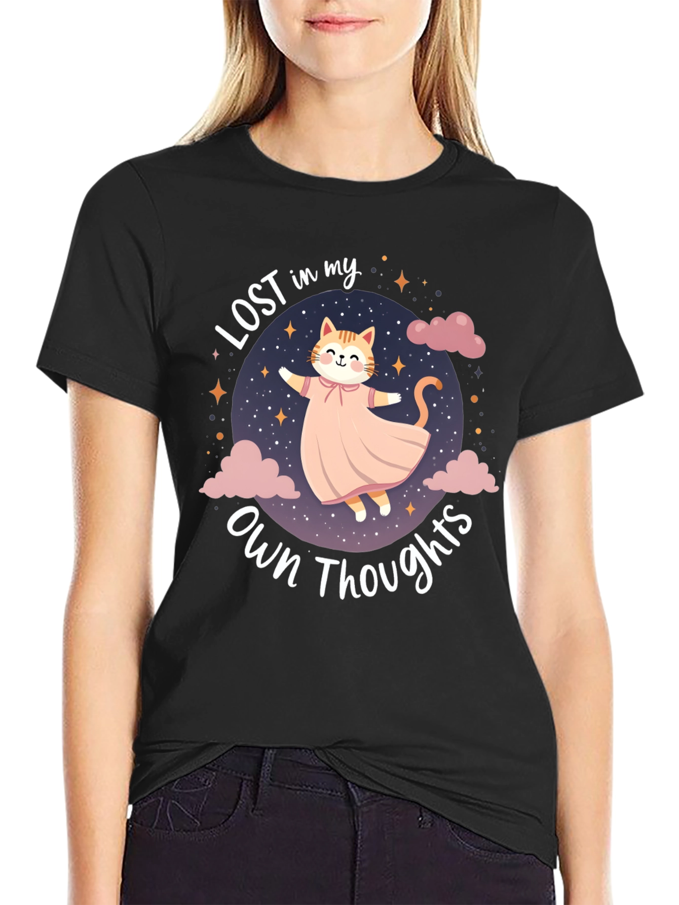 Lost in My Own Thoughts Cat T-Shirt