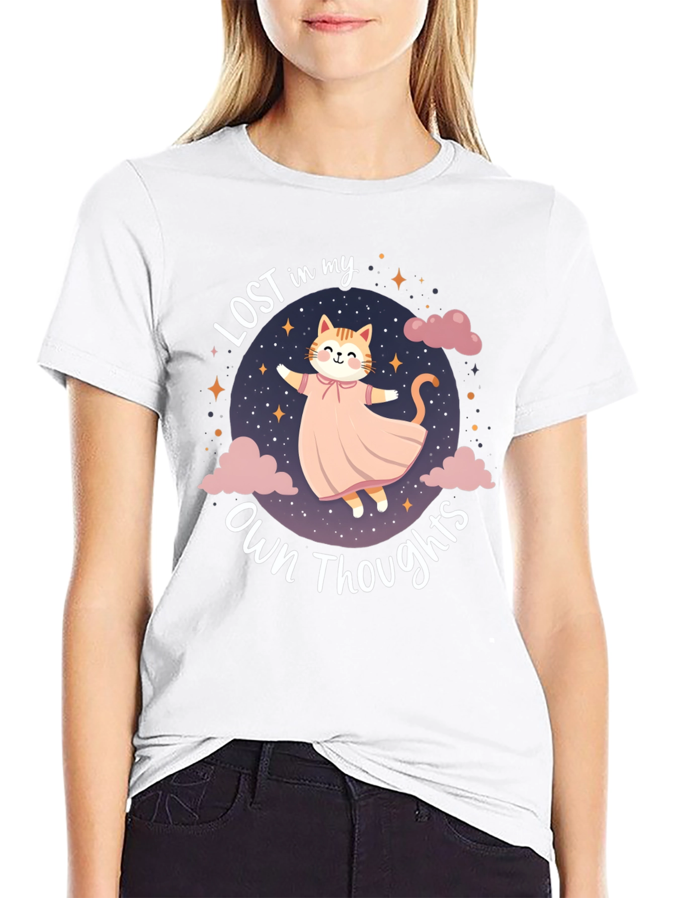 Lost in My Own Thoughts Cat T-Shirt