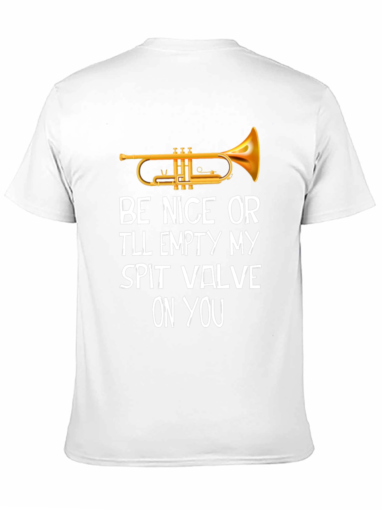 Trumpet Spit Valve Novelty T-Shirt