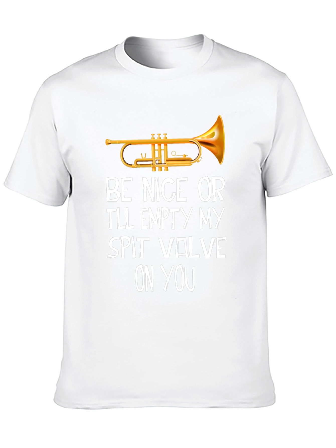 Trumpet Spit Valve Novelty T-Shirt