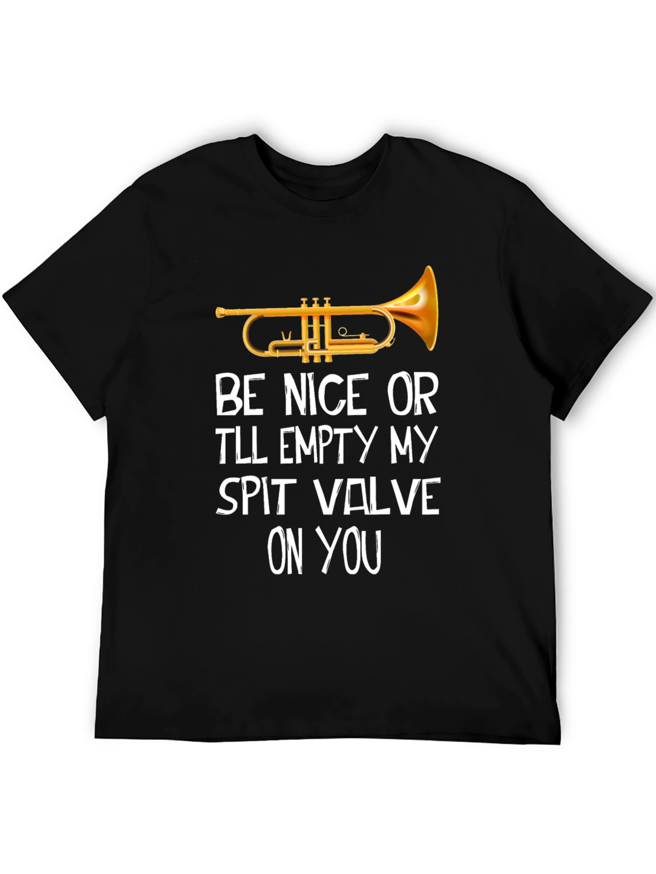 Trumpet Spit Valve Novelty T-Shirt