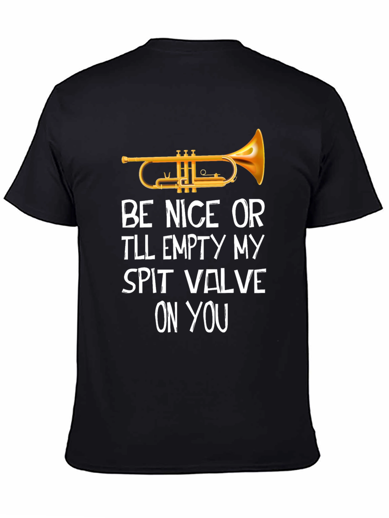 Trumpet Spit Valve Novelty T-Shirt