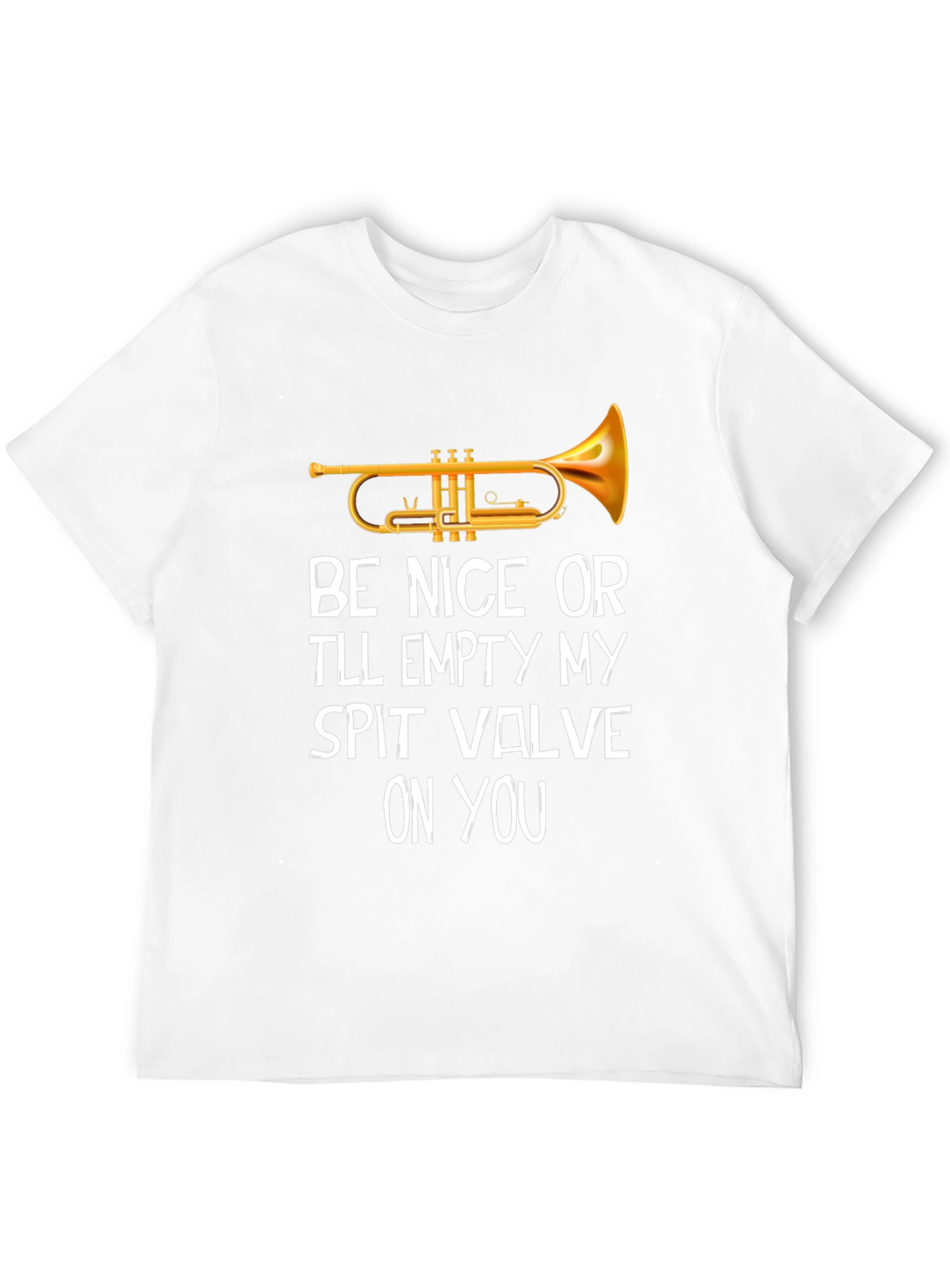 Trumpet Spit Valve Novelty T-Shirt