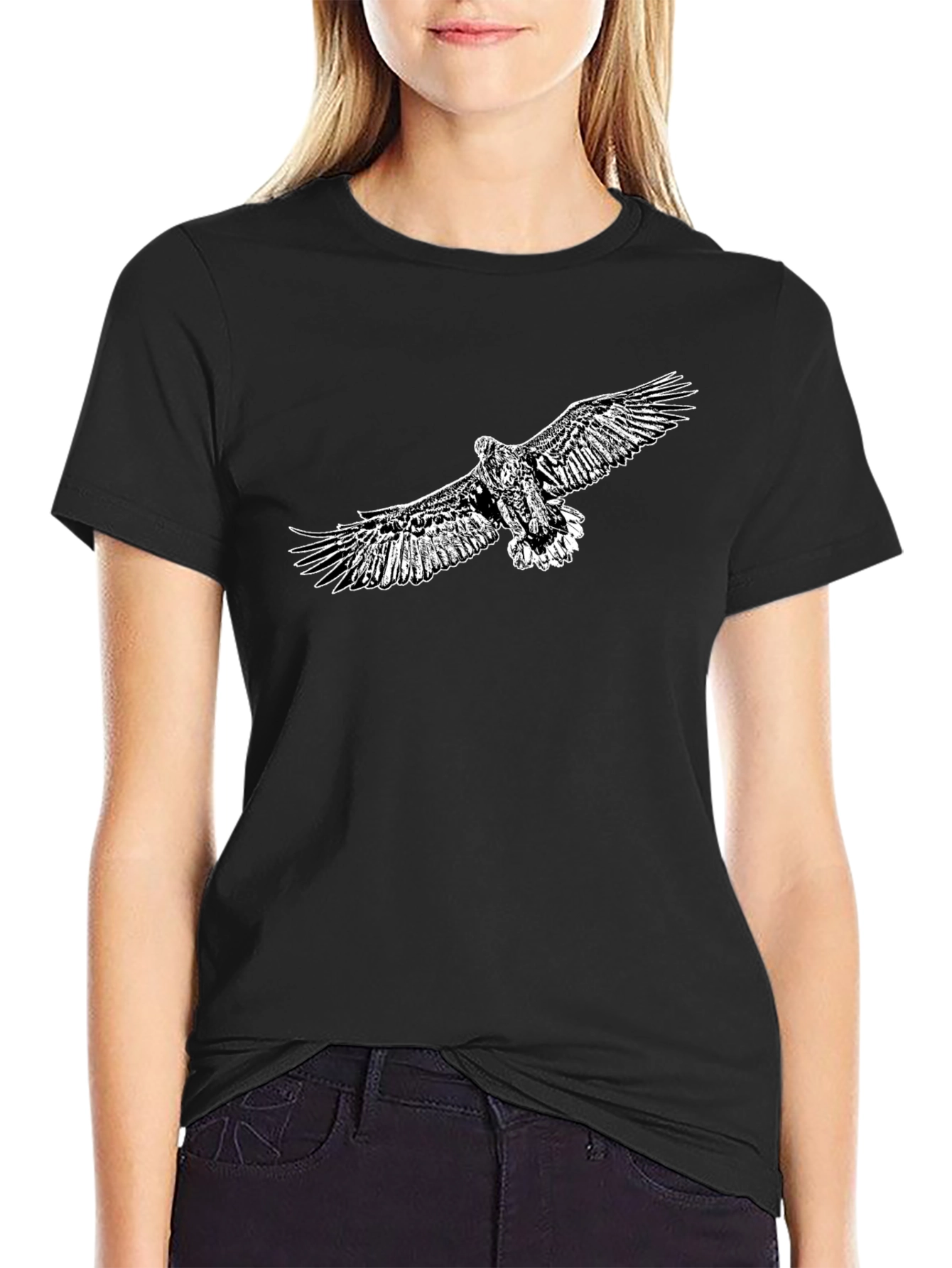 Black Eagle Graphic Tee - Bold Style