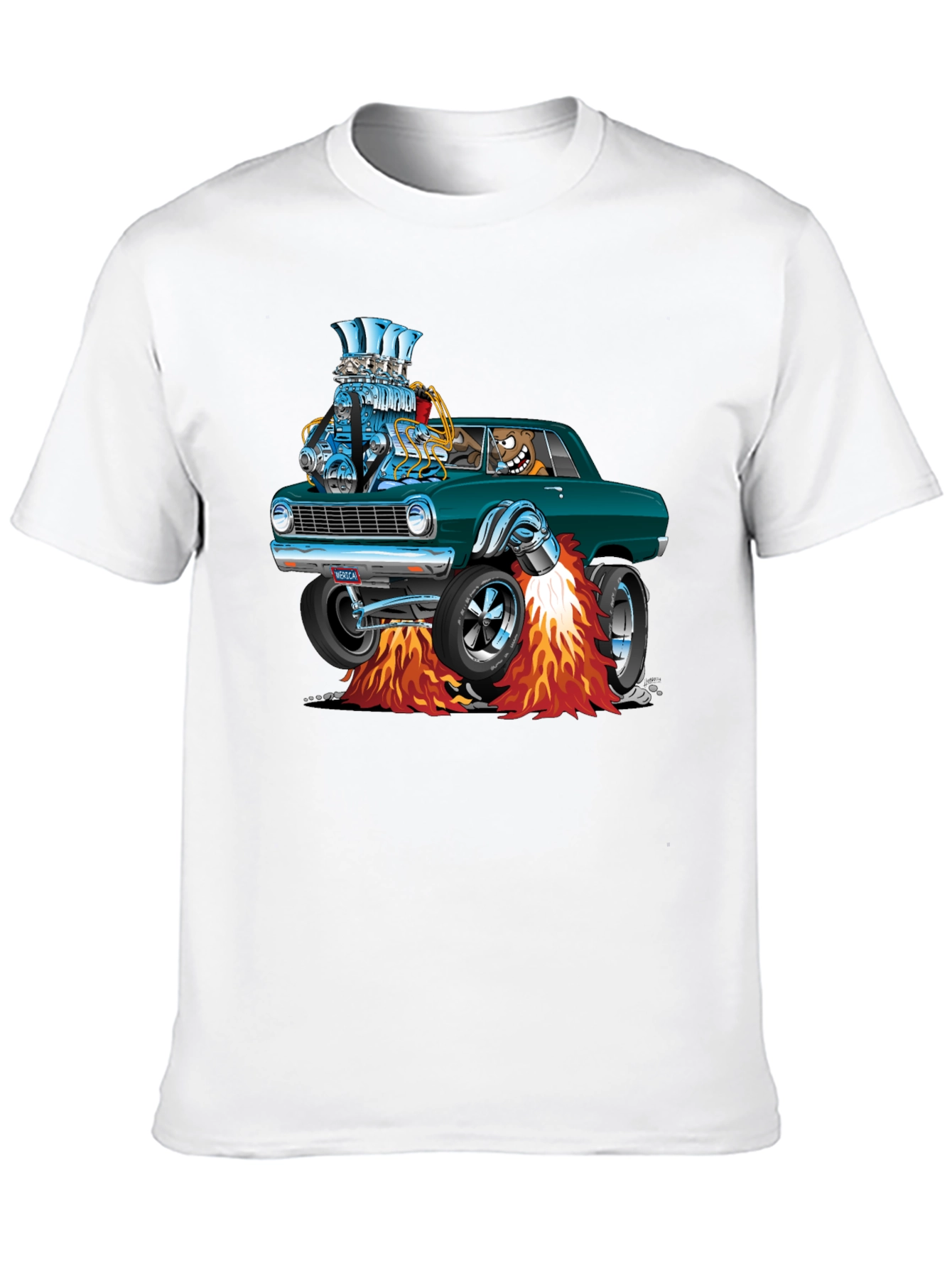Cartoon Car T-Shirt - Cool Graphic Tee