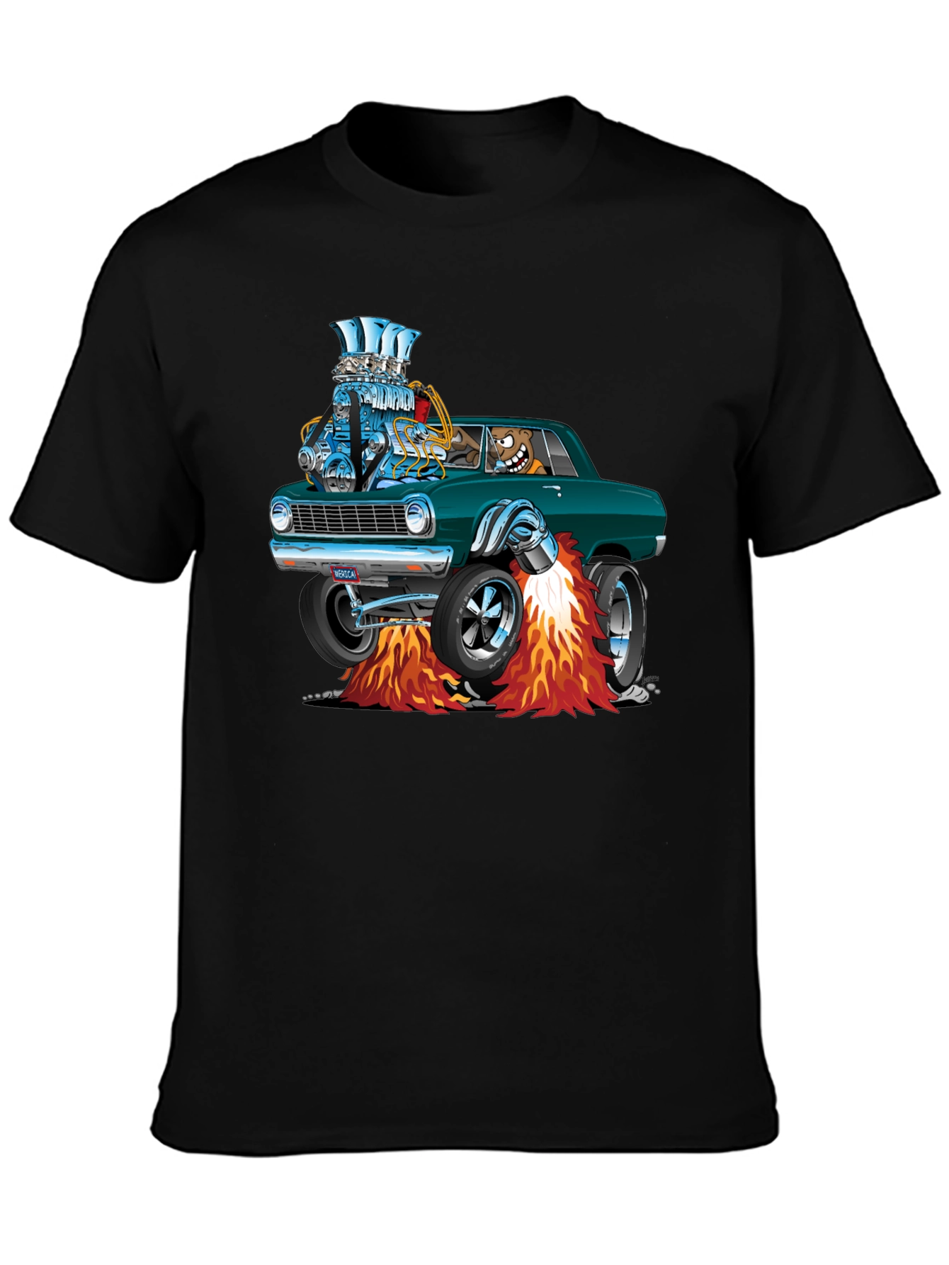 Cartoon Car T-Shirt - Cool Graphic Tee