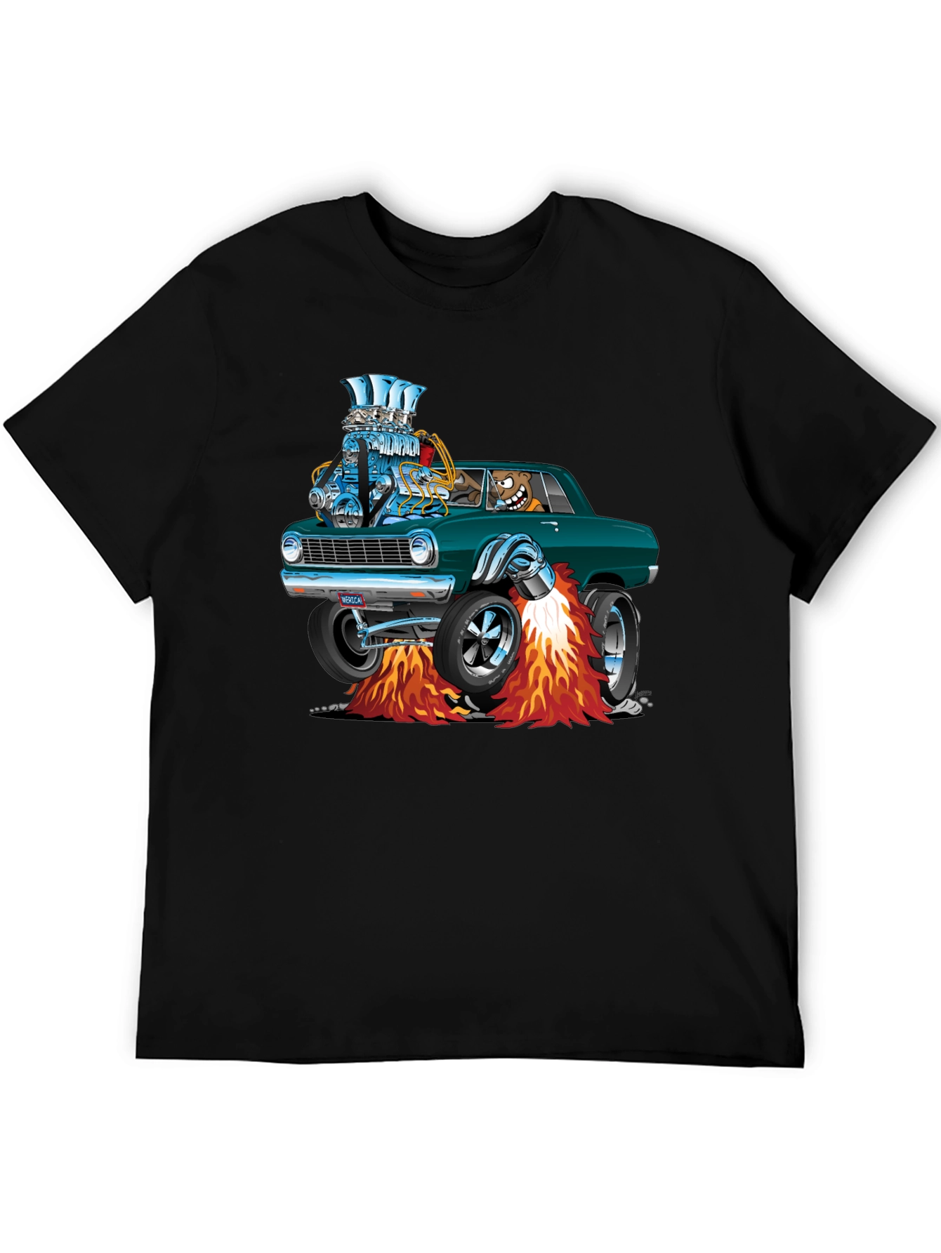 Cartoon Car T-Shirt - Cool Graphic Tee