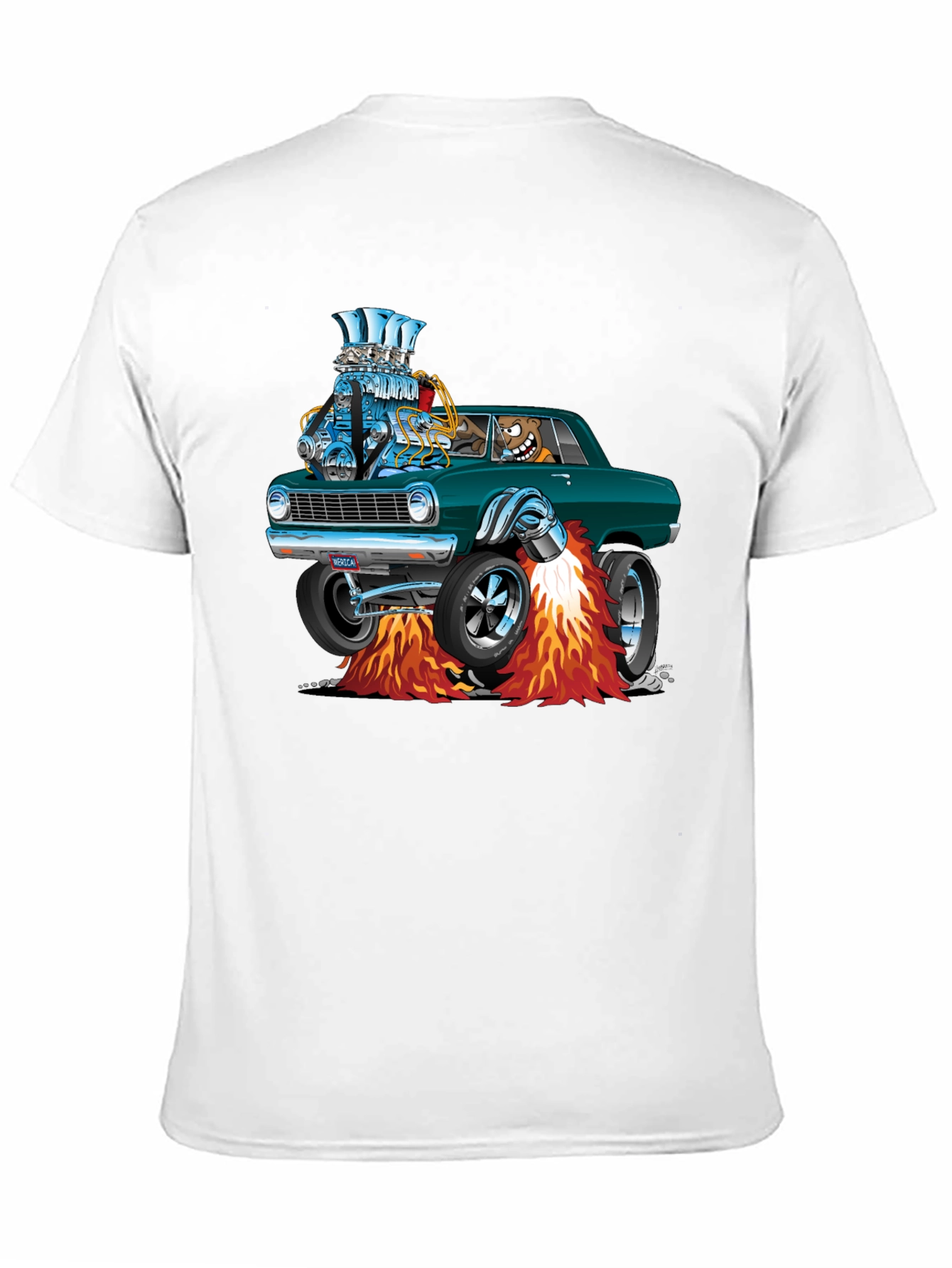 Cartoon Car T-Shirt - Cool Graphic Tee