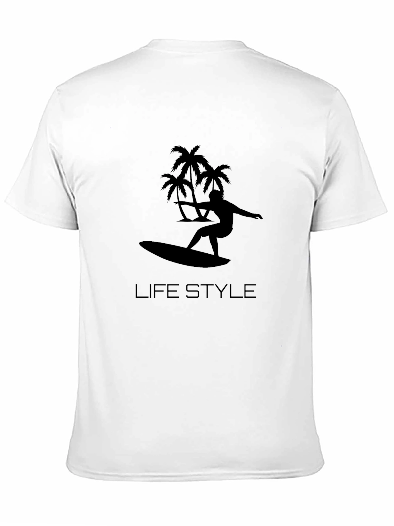 Black Surf Lifestyle Graphic Tee