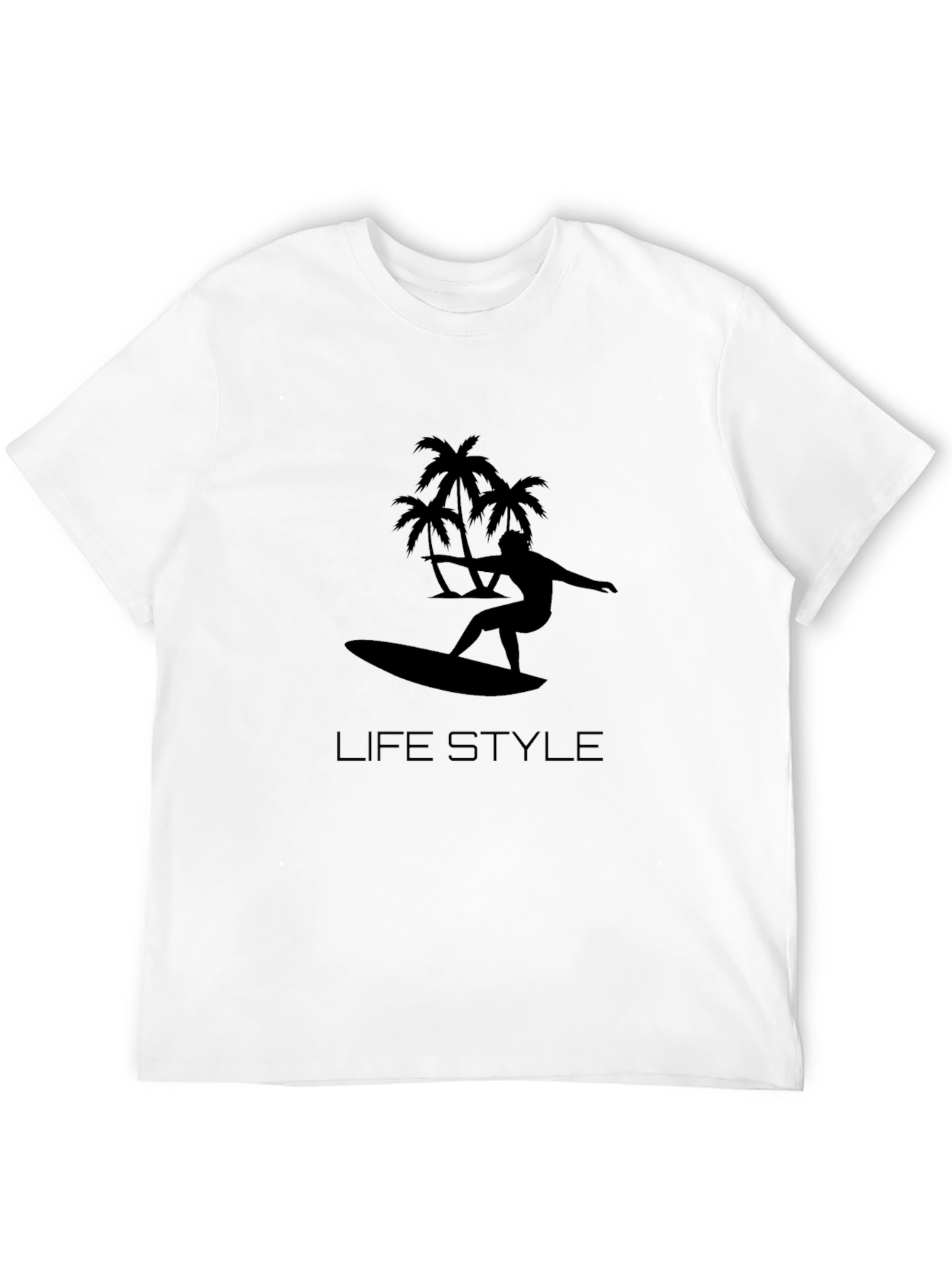 Black Surf Lifestyle Graphic Tee