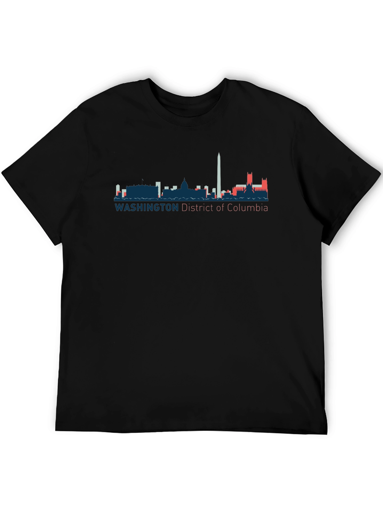 Washington D.C. Skyline Graphic Tee - Black