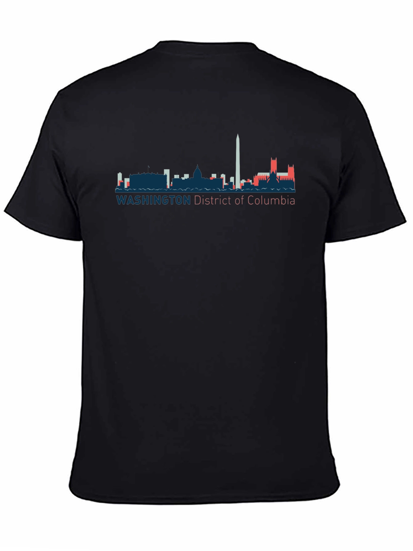 Washington D.C. Skyline Graphic Tee - Black