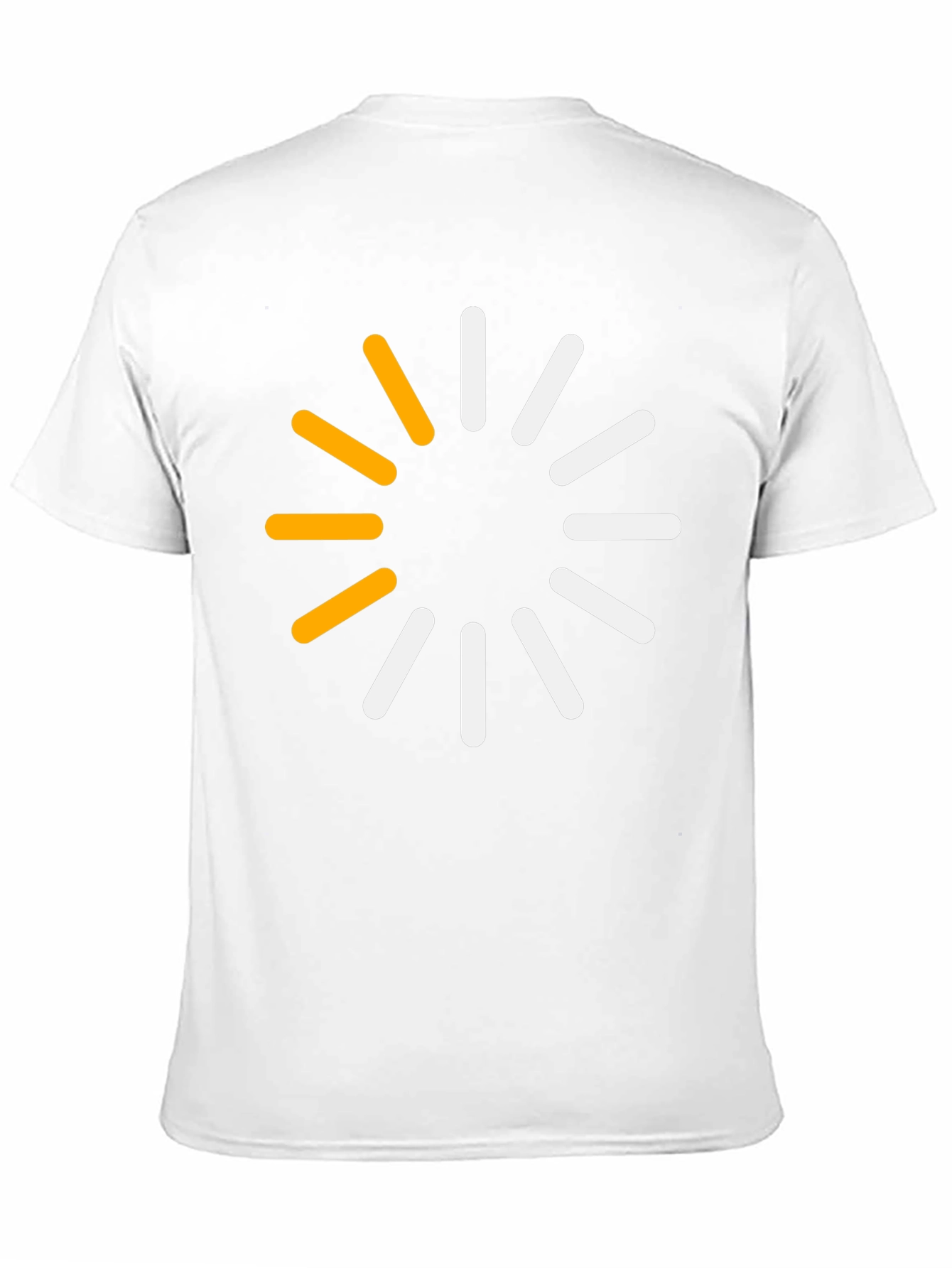 Modern Loading Circle Graphic T-Shirt - Black