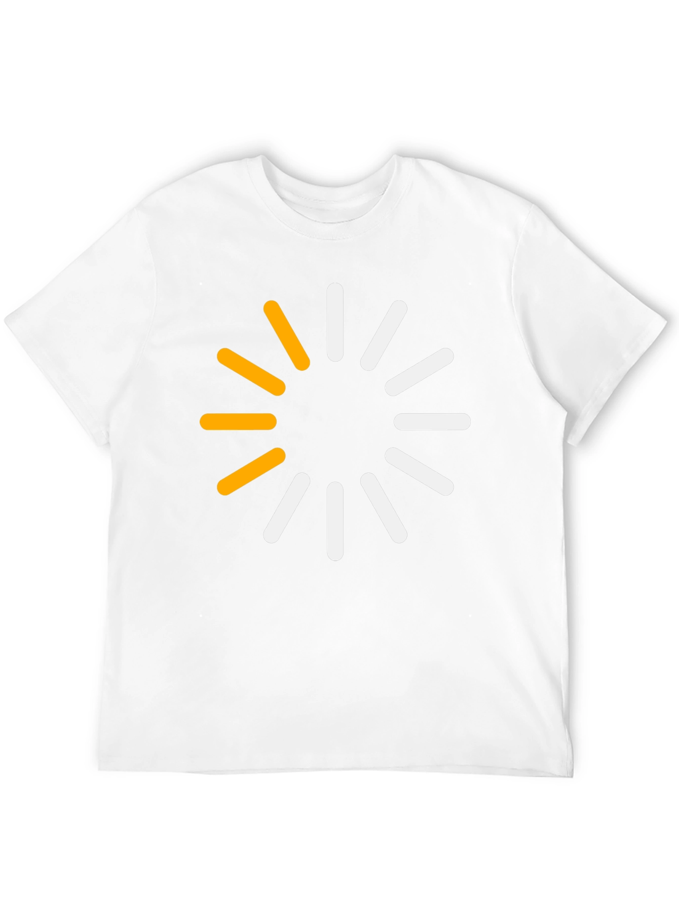 Modern Loading Circle Graphic T-Shirt - Black