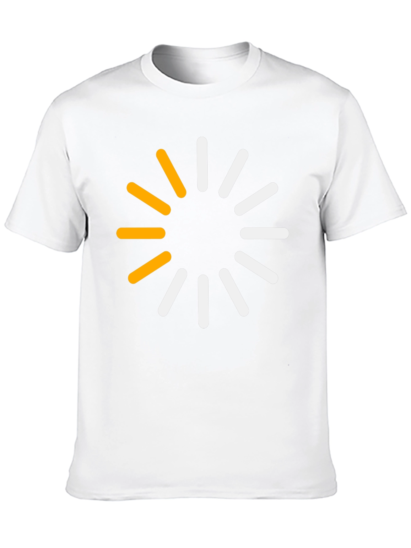 Modern Loading Circle Graphic T-Shirt - Black