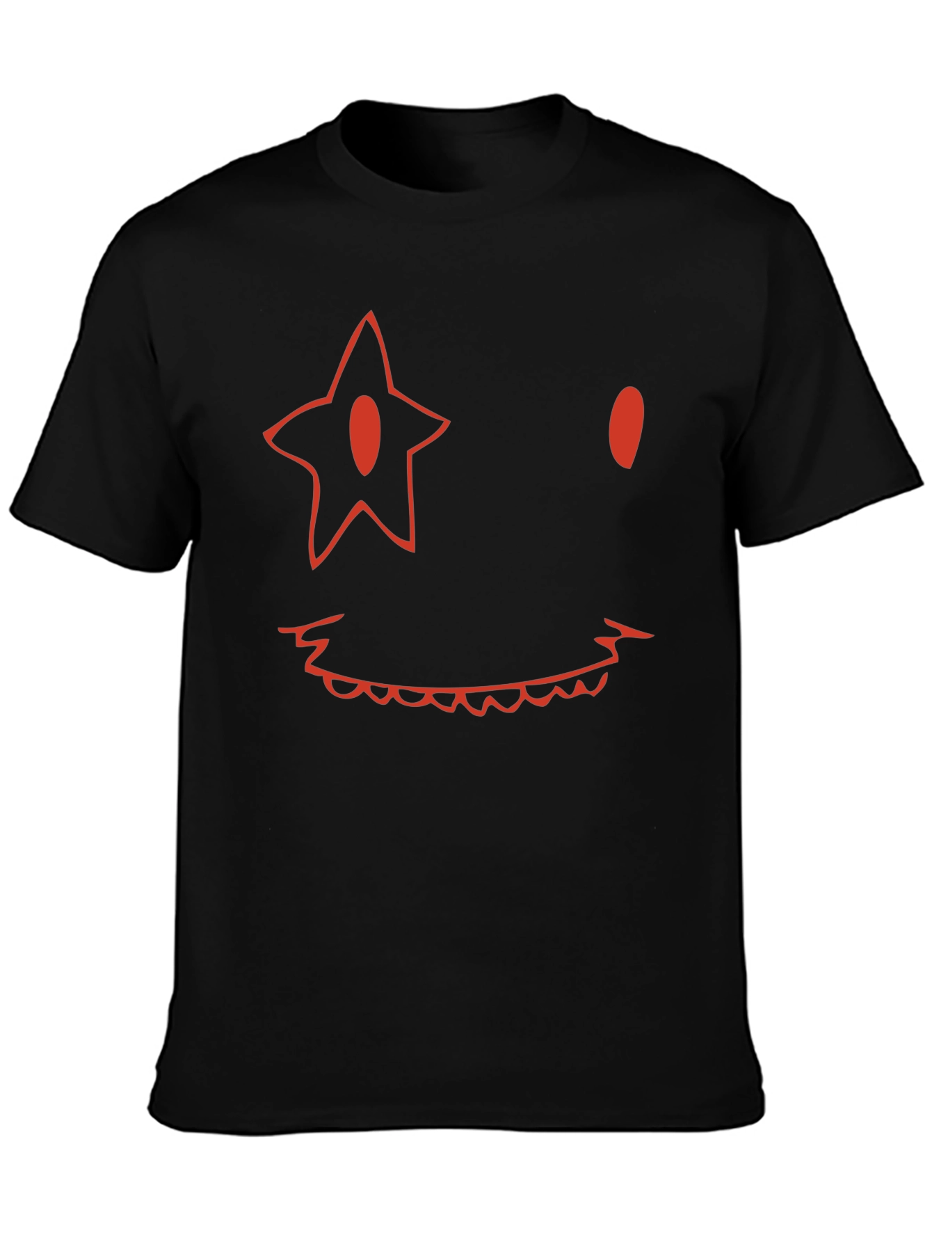 Star Eyed Smile Black Tee