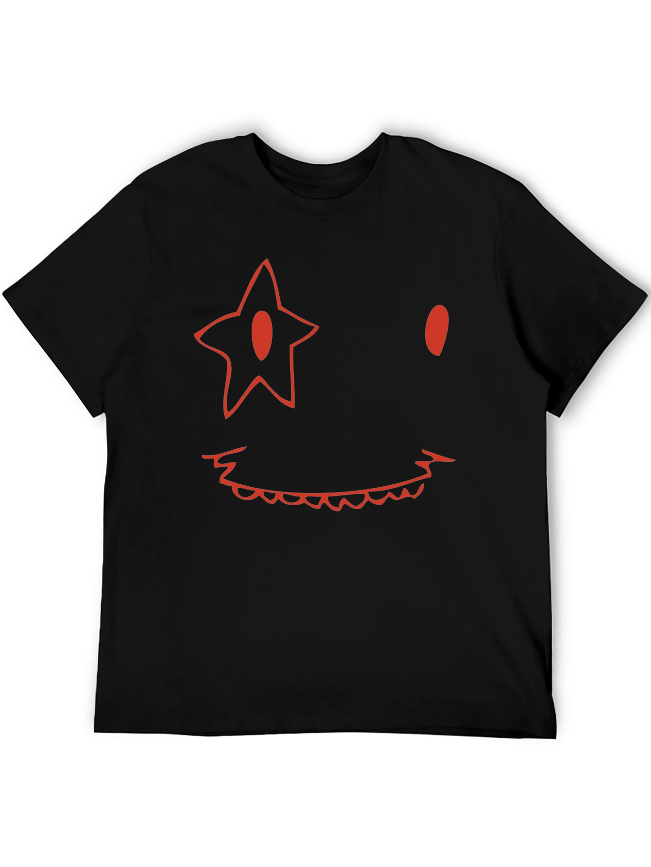 Star Eyed Smile Black Tee