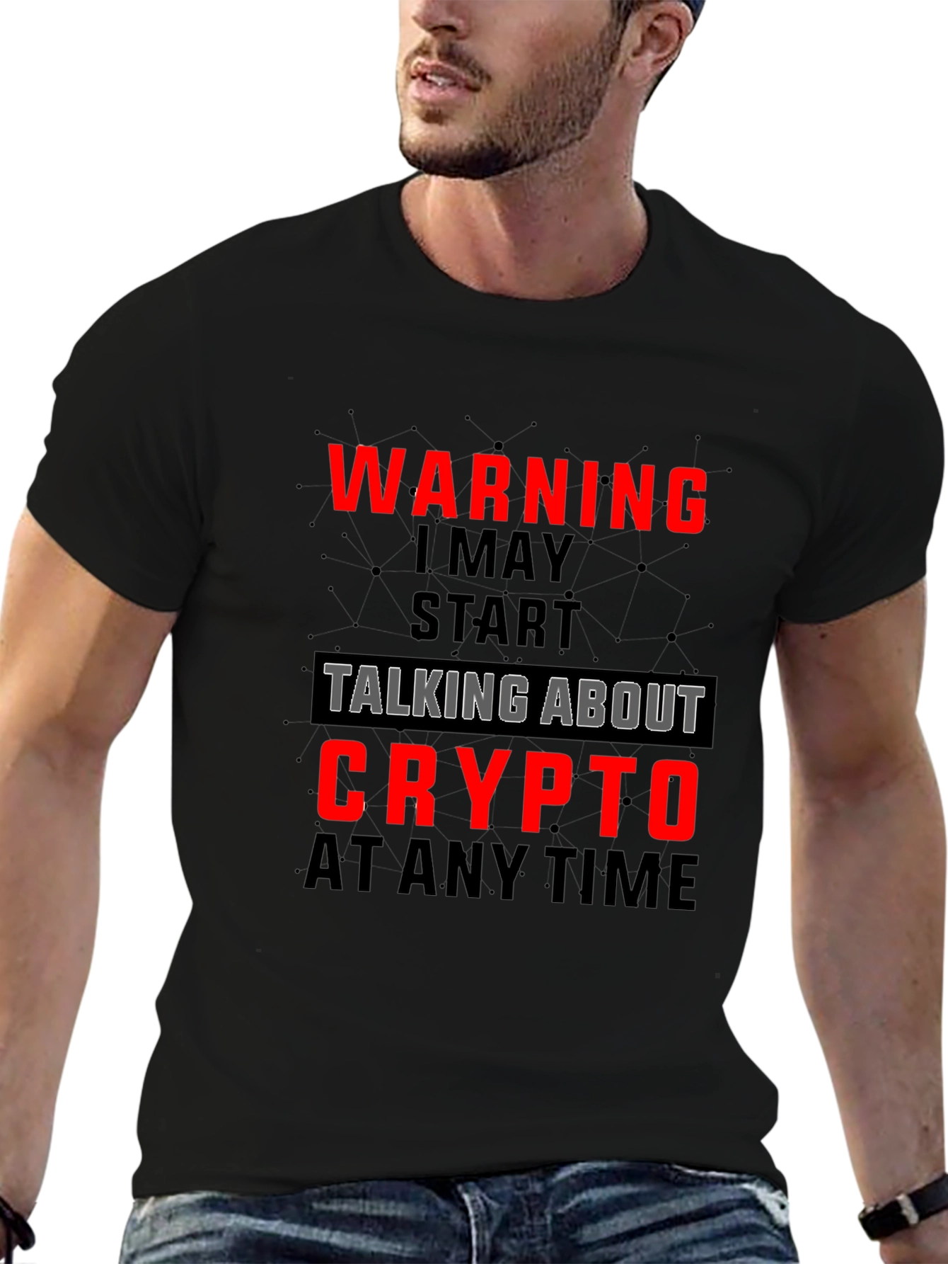 Warning May Talk Crypto T-Shirt