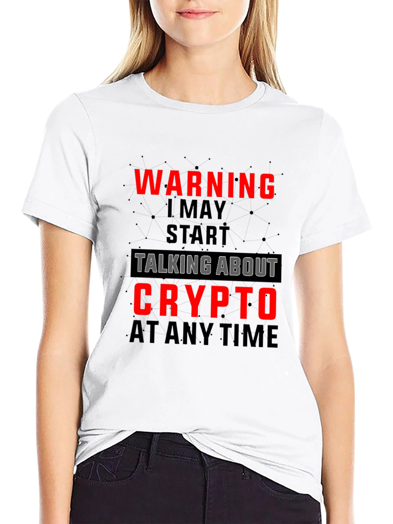 Warning May Talk Crypto T-Shirt