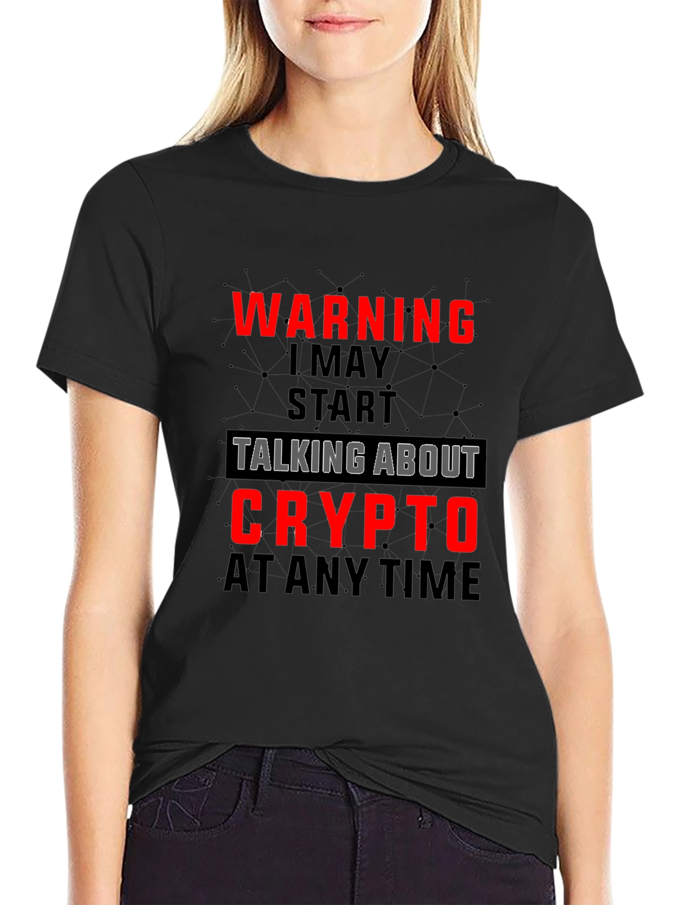 Warning May Talk Crypto T-Shirt