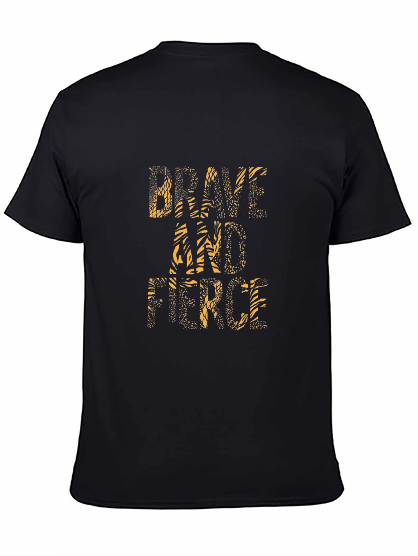 Brave and Fierce Graphic Tee - Mens Black T-Shirt
