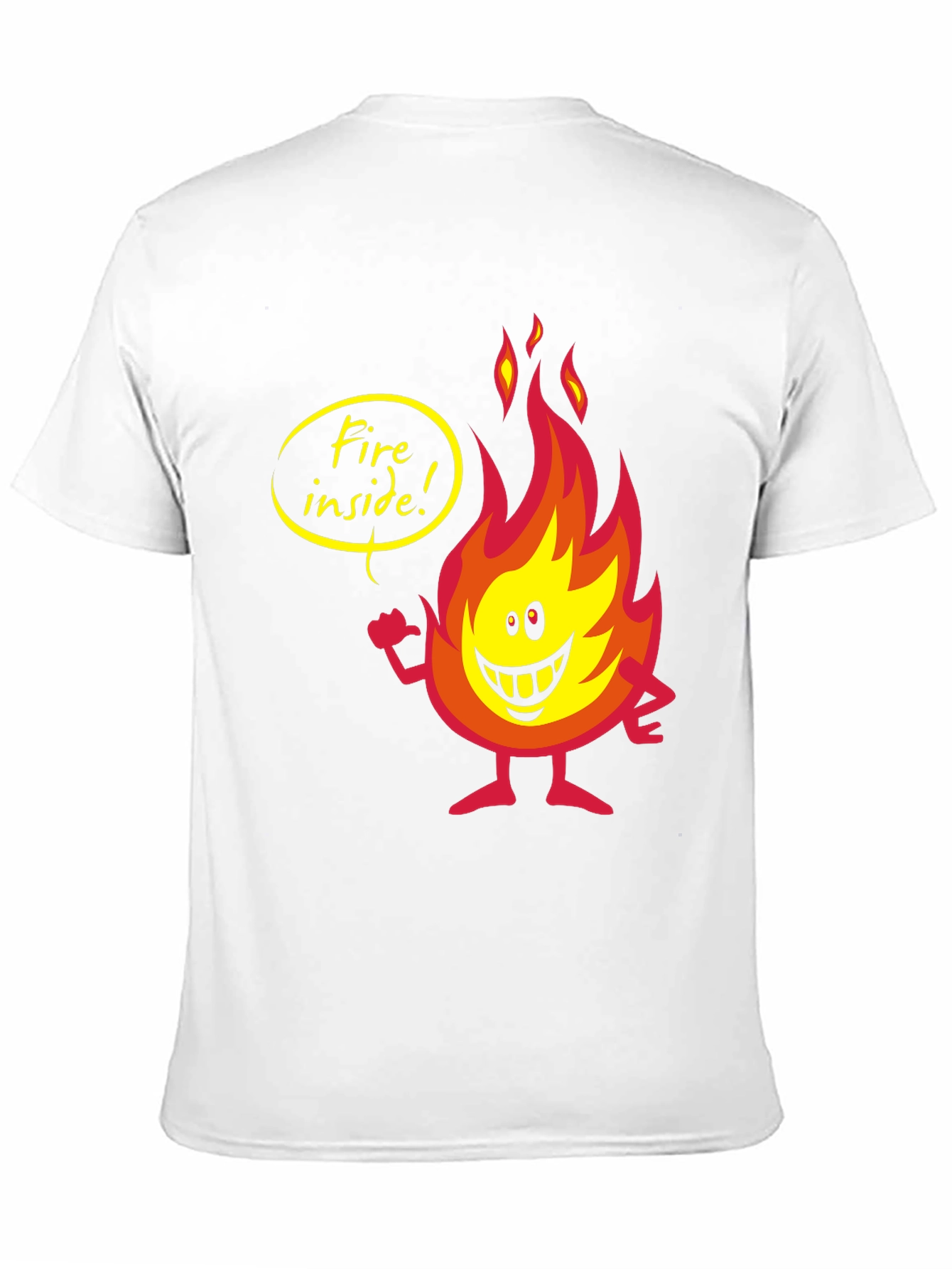 Fire Inside Graphic Tee - Mens Black T-Shirt