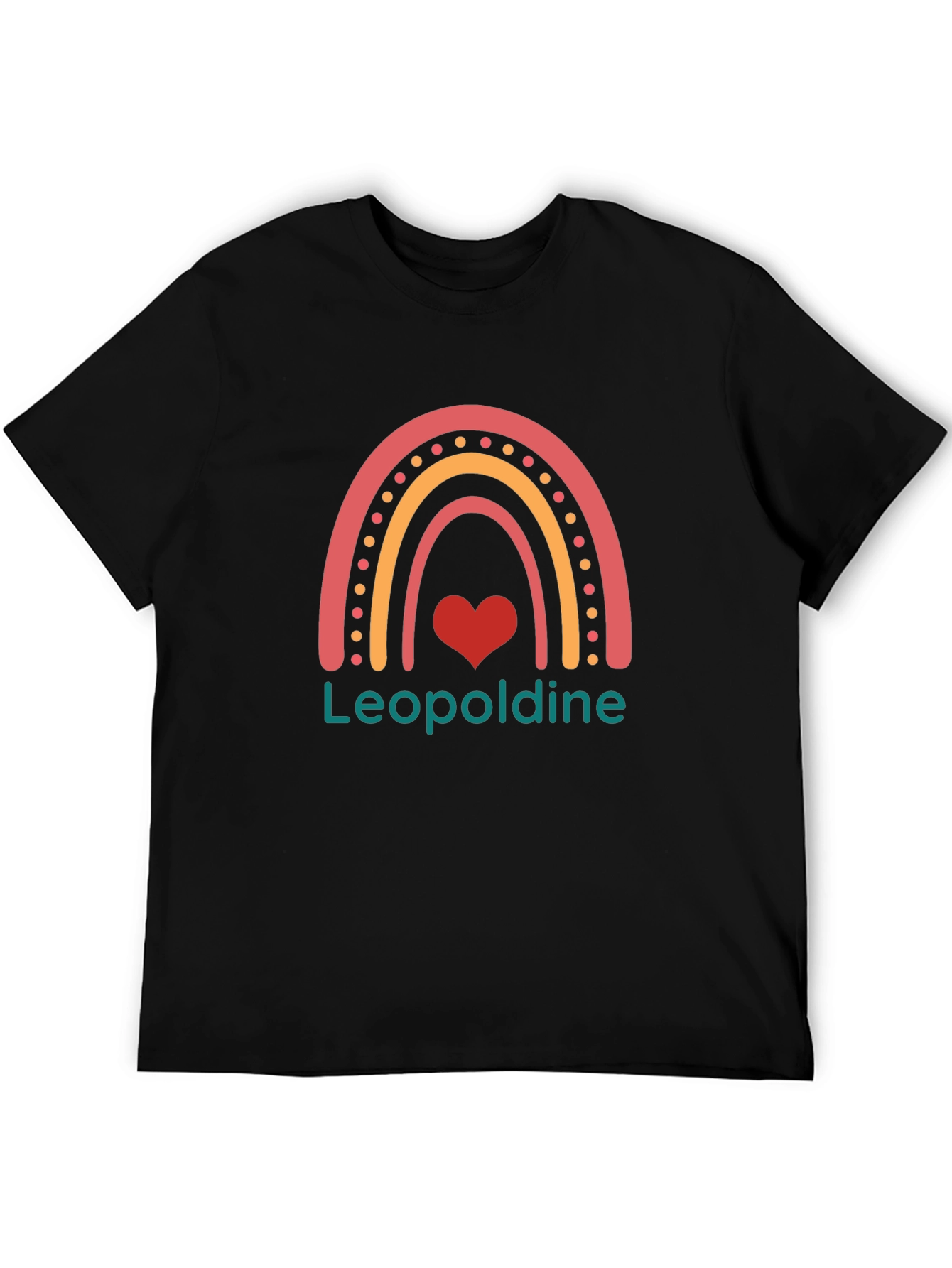 Leopoldine Rainbow Heart Graphic Tee