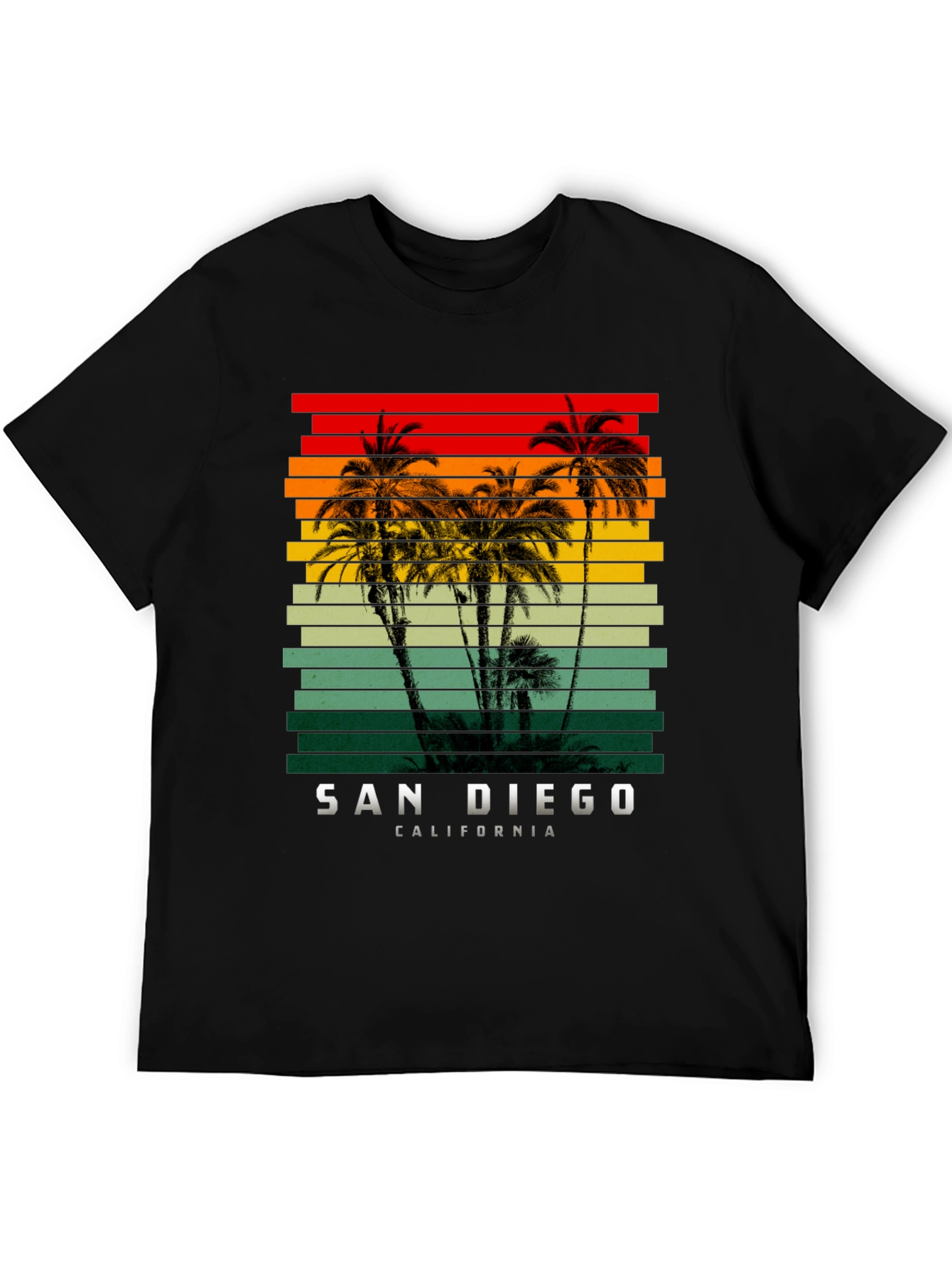 San Diego California Palms Graphic T-Shirt