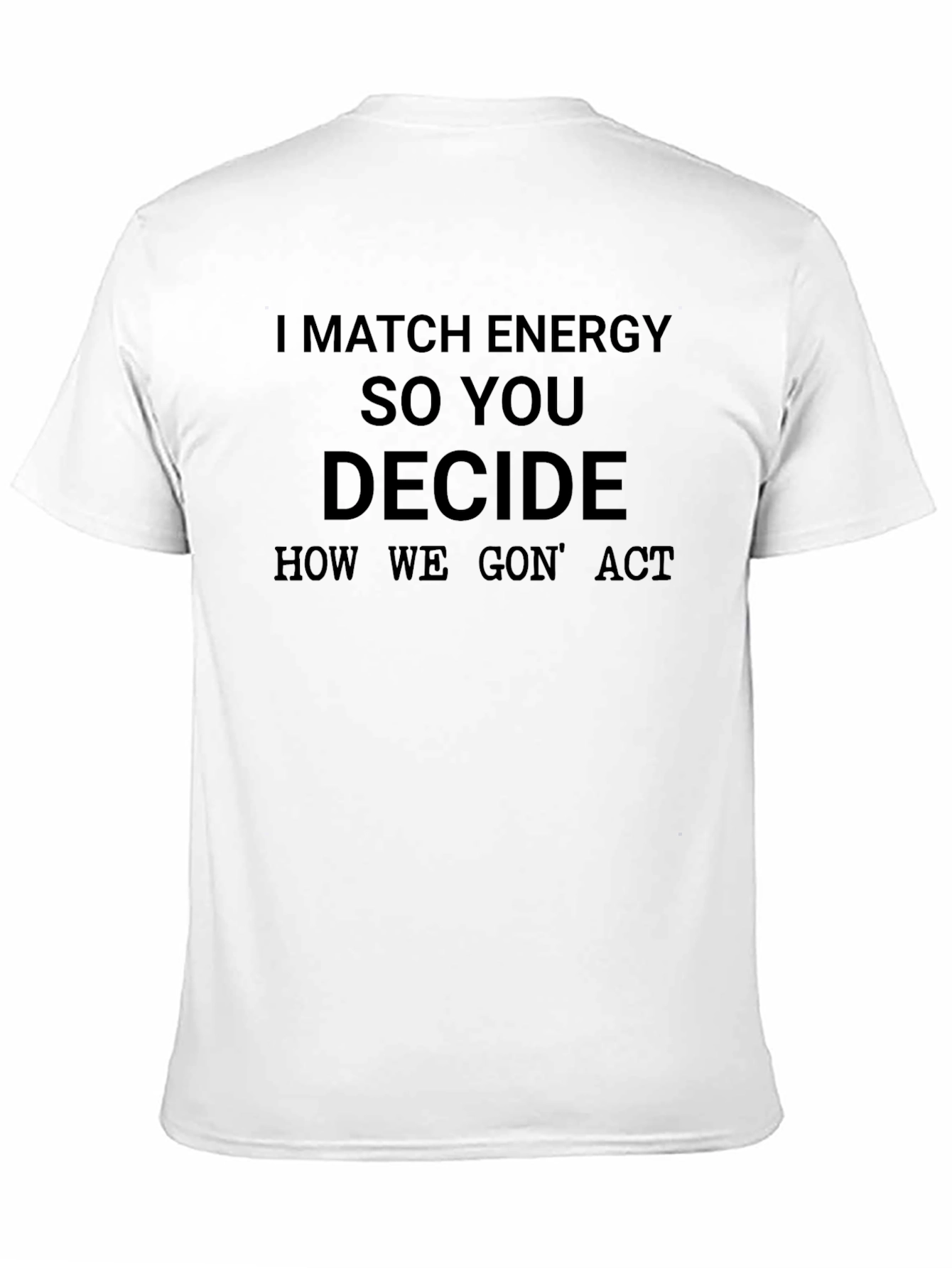I MATCH ENERGY Graphic T-Shirt - Black