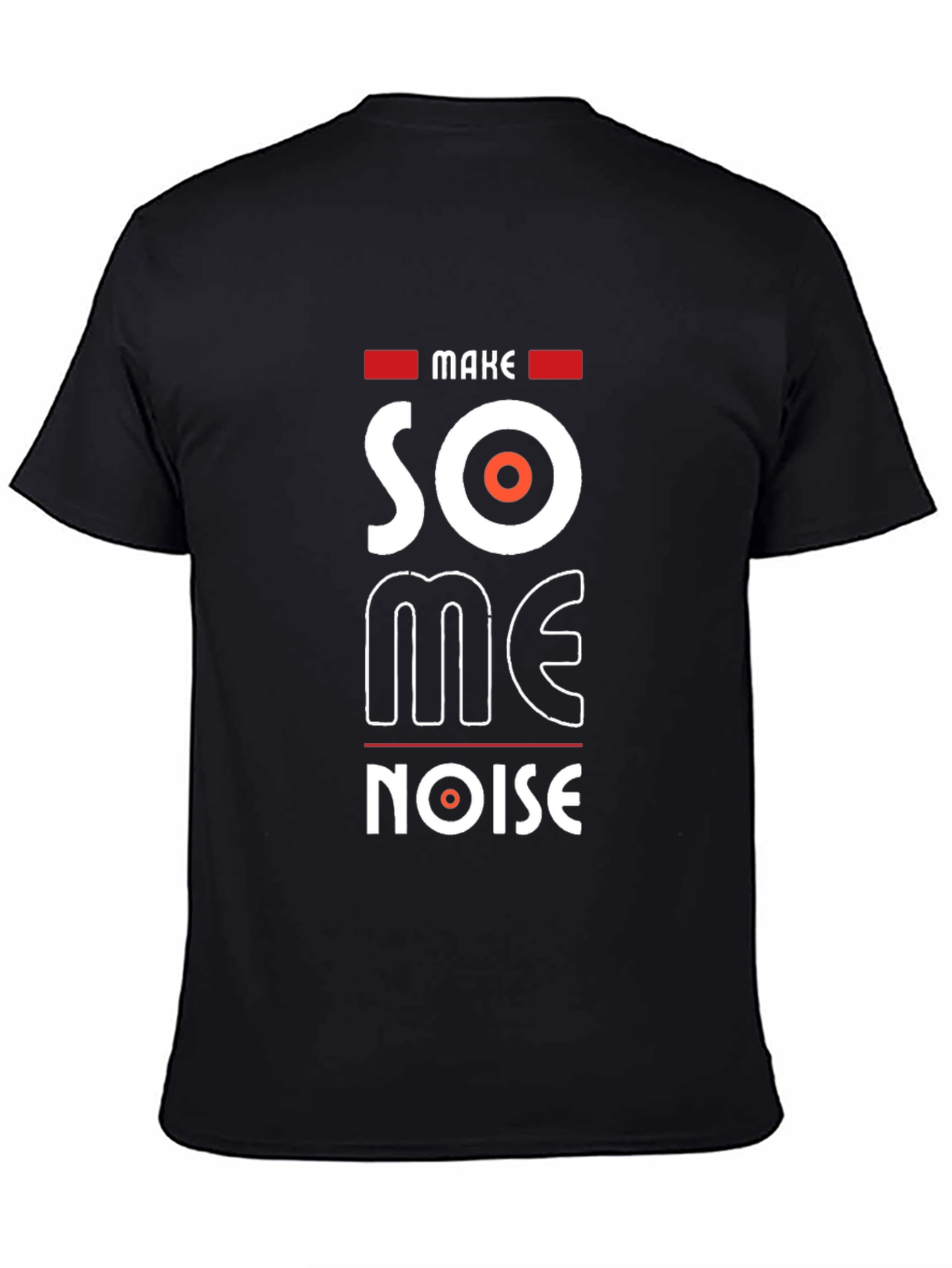 Make Some Noise Black Graphic Tee