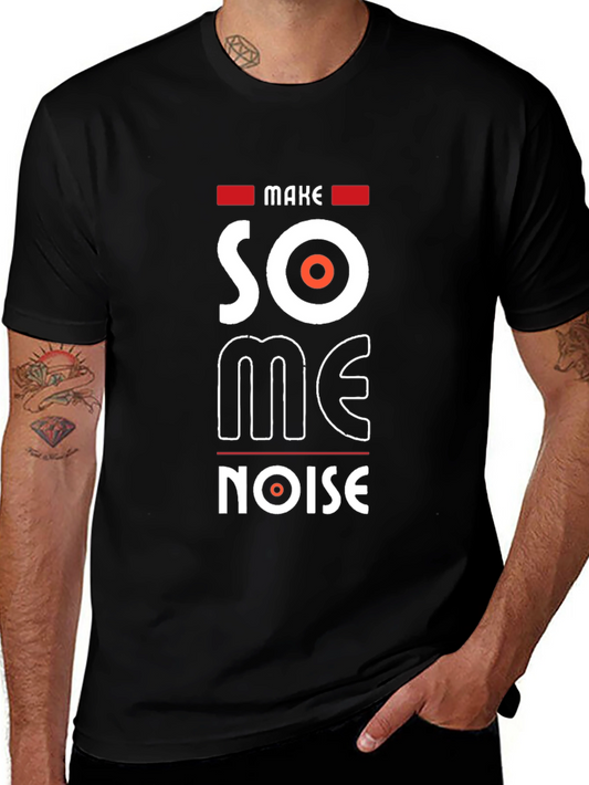 Make Some Noise Black Graphic Tee