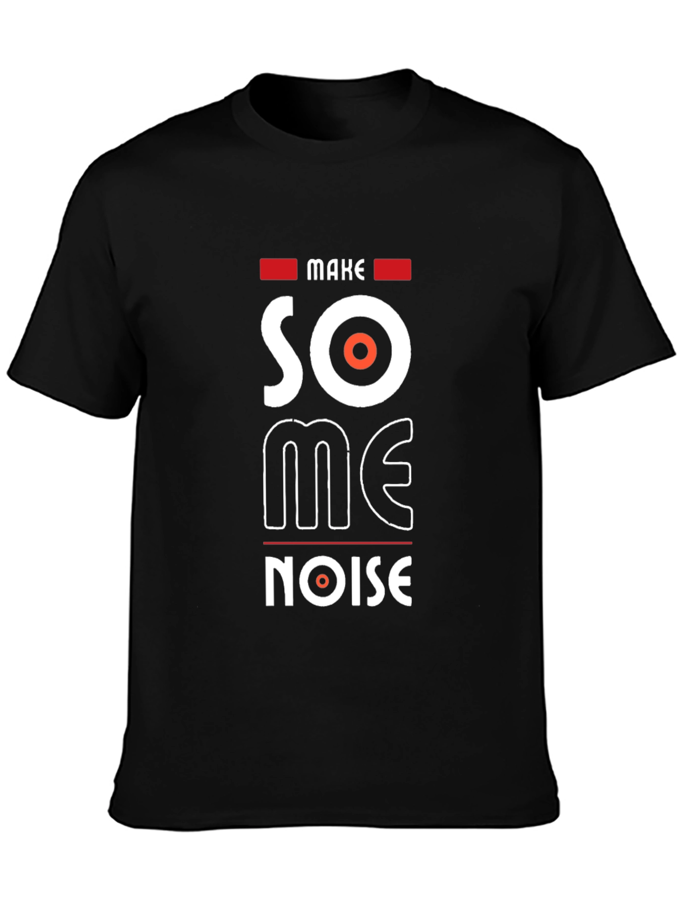 Make Some Noise Black Graphic Tee