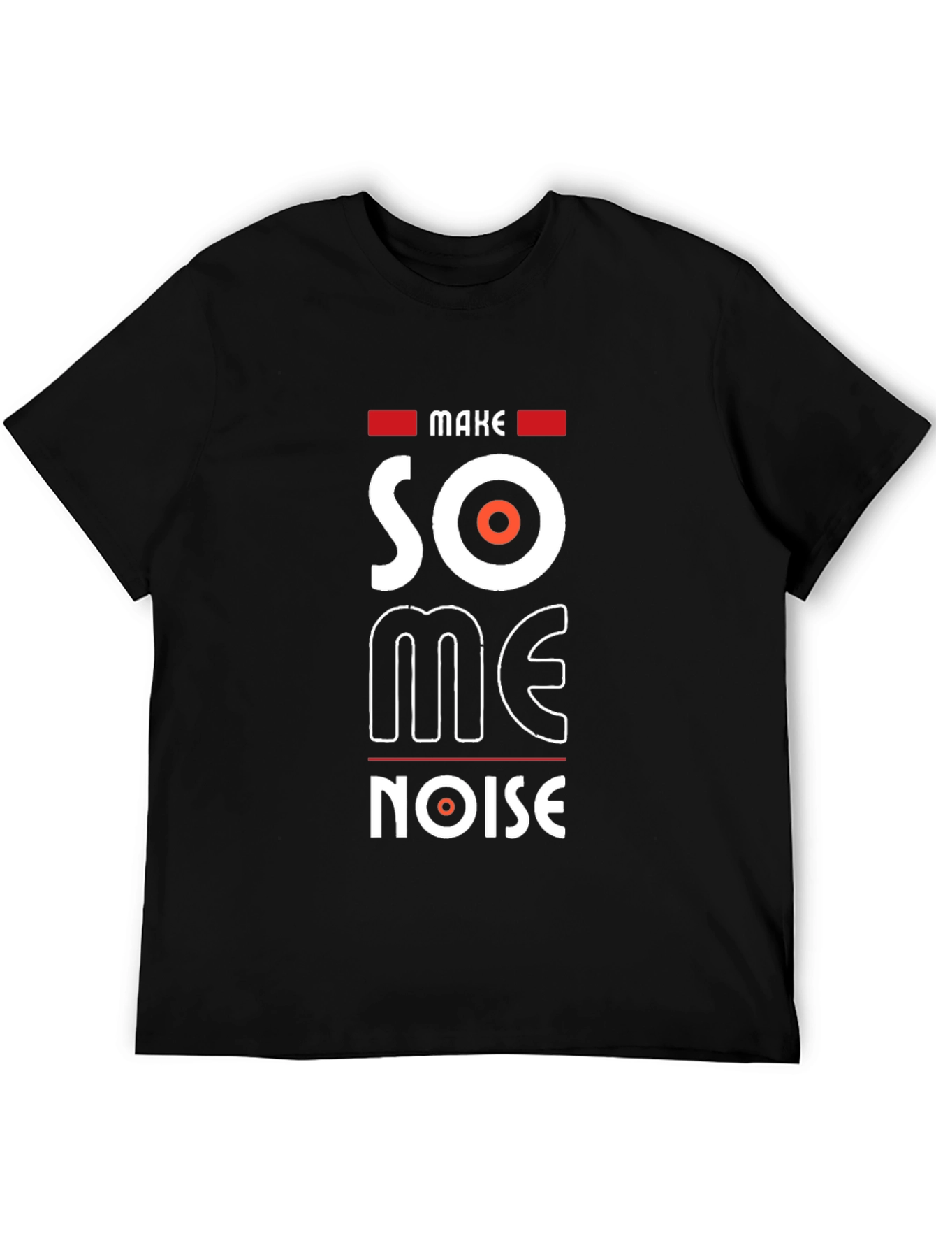 Make Some Noise Black Graphic Tee