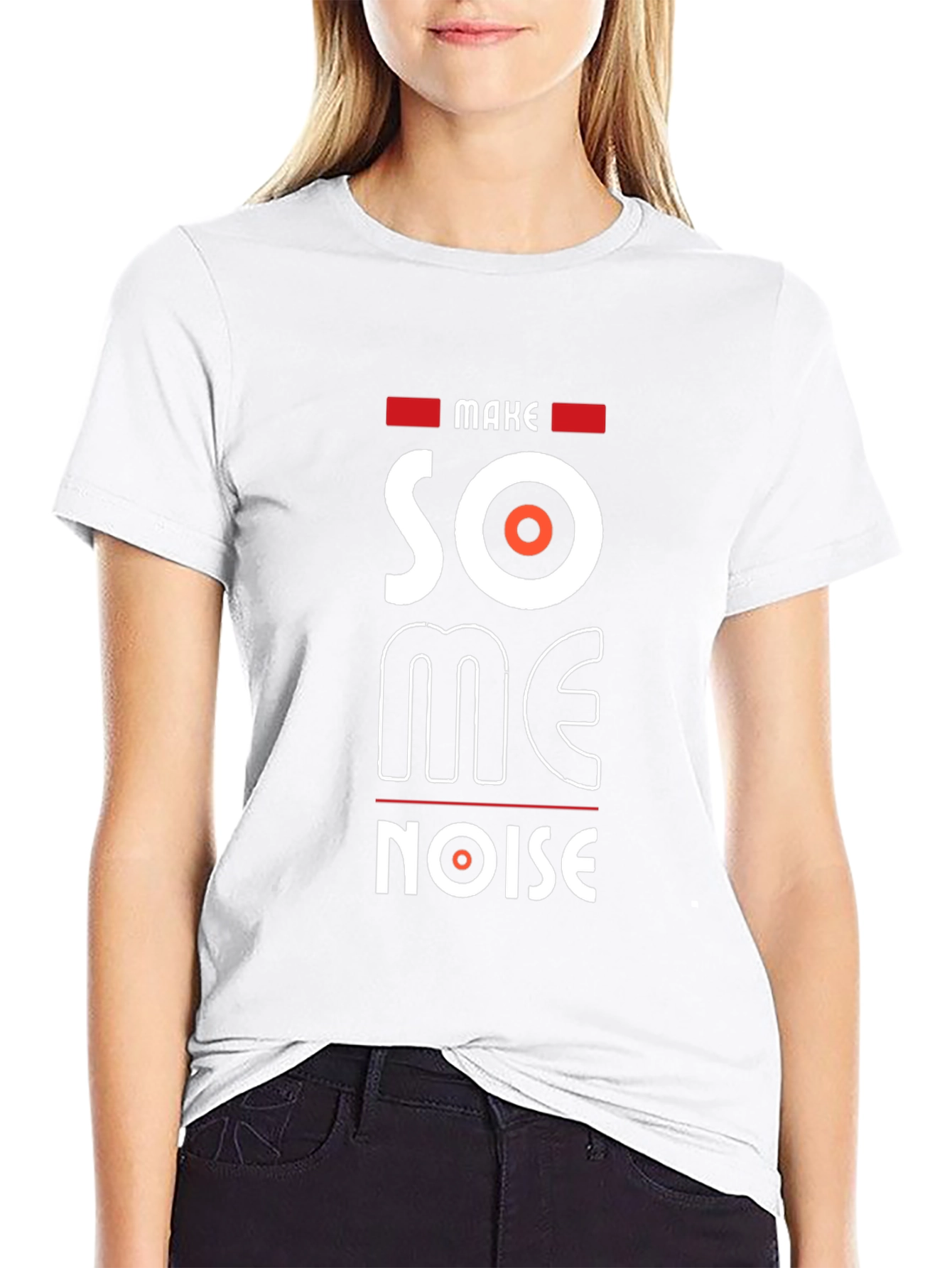 Make Some Noise Black Graphic Tee