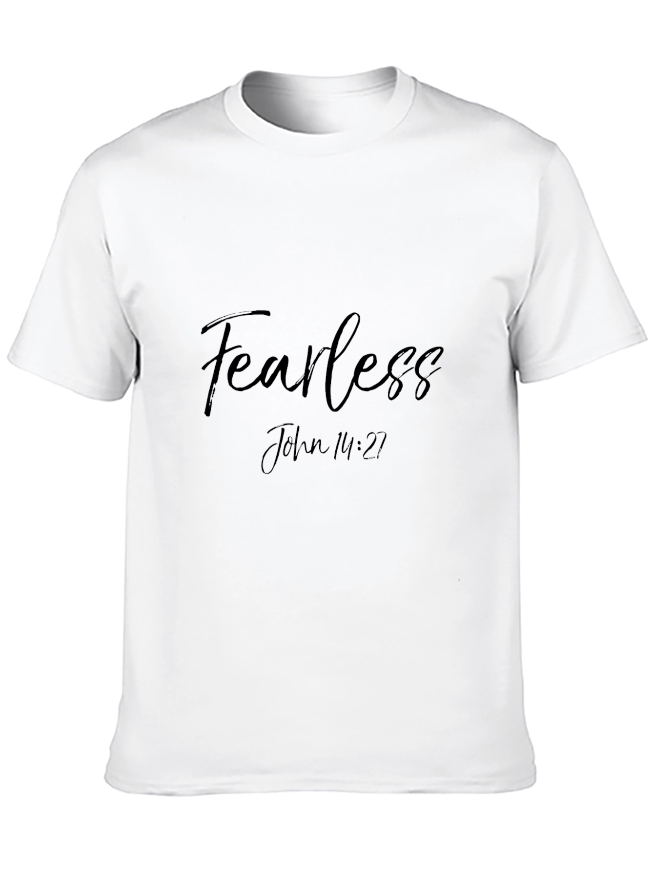 Fearless John 14:27 Black Graphic Tee